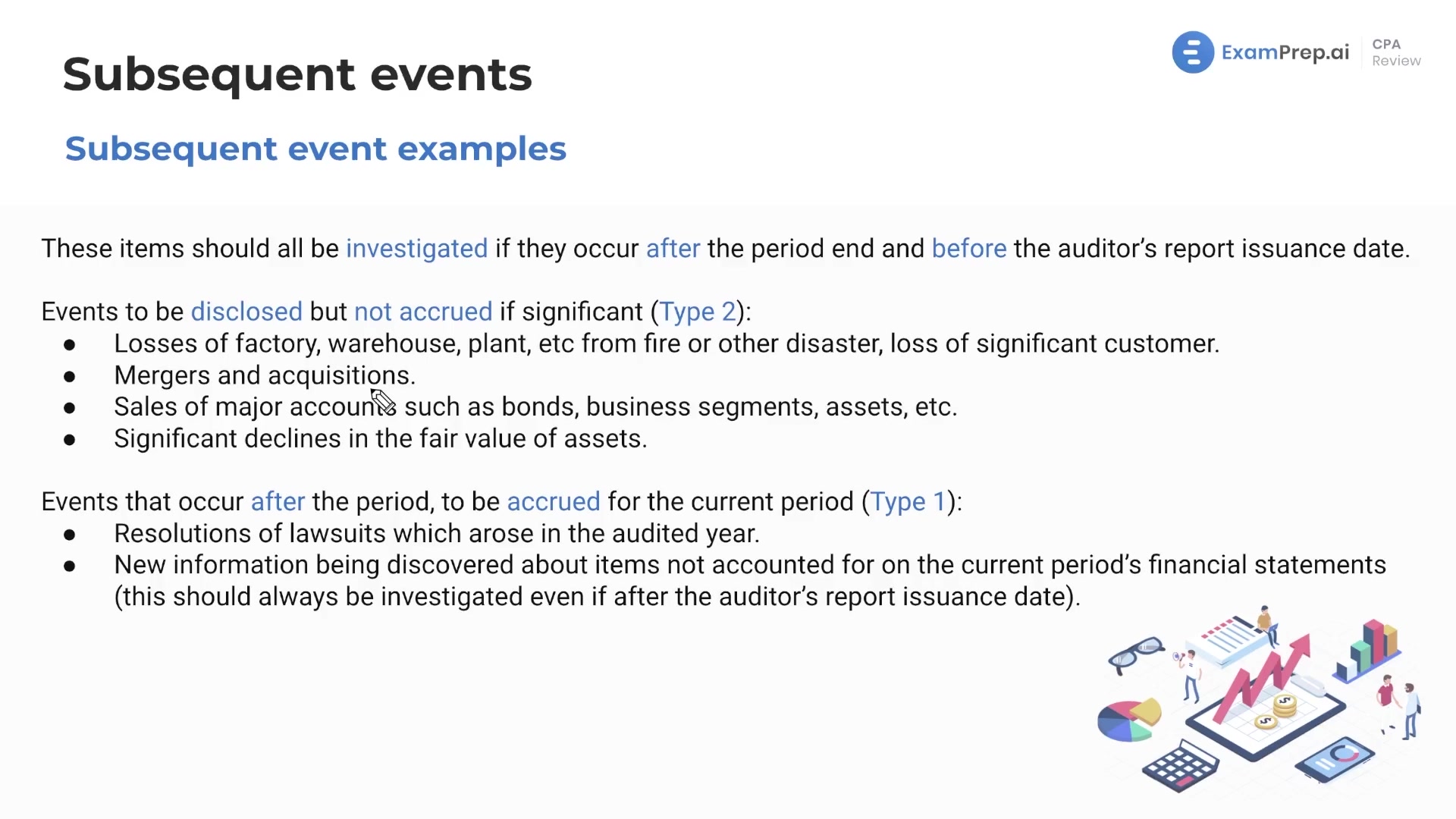 Examples of Subsequent Events lesson thumbnail