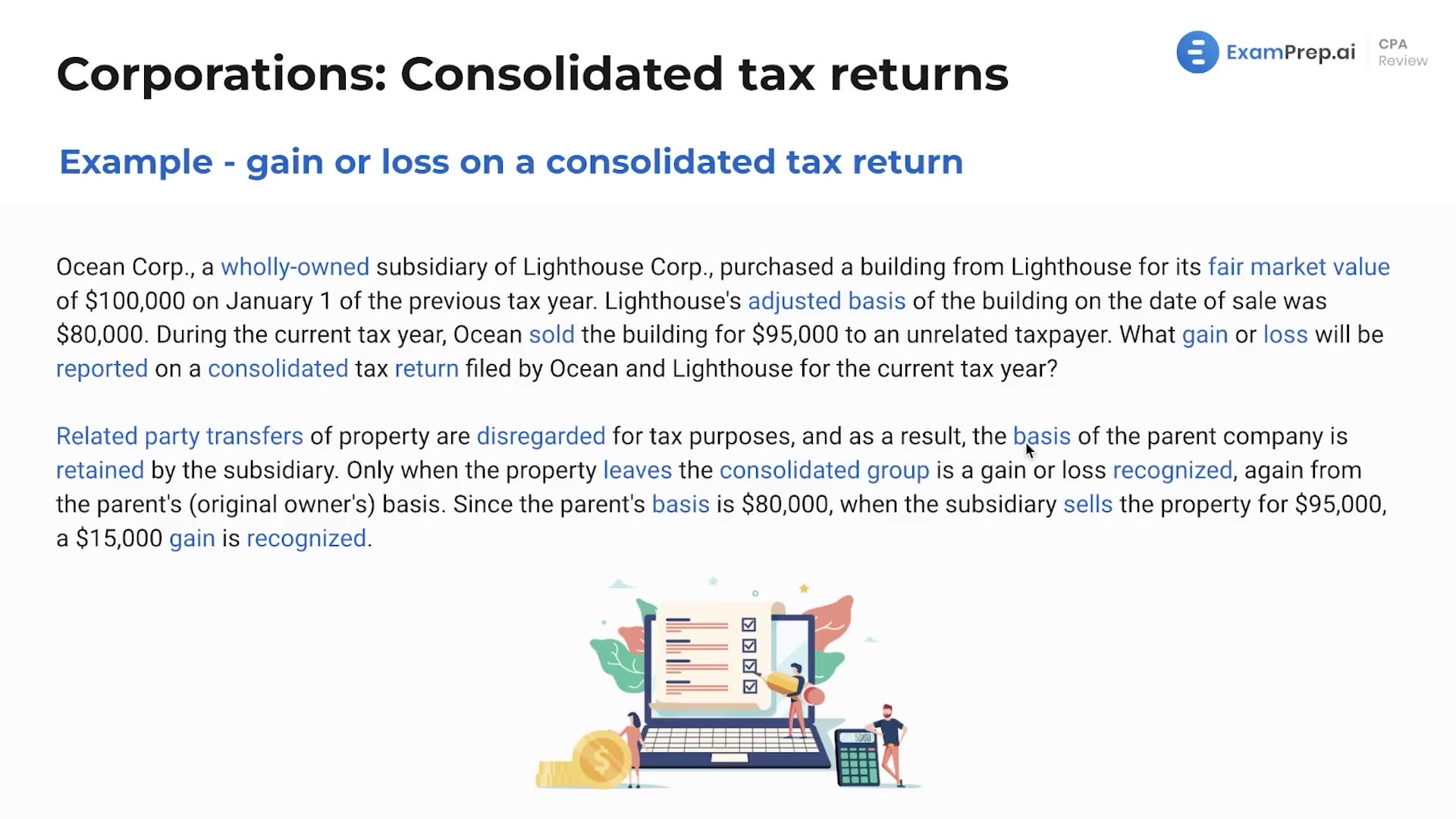 Gain or Loss on a Consolidated Tax Return thumbnail