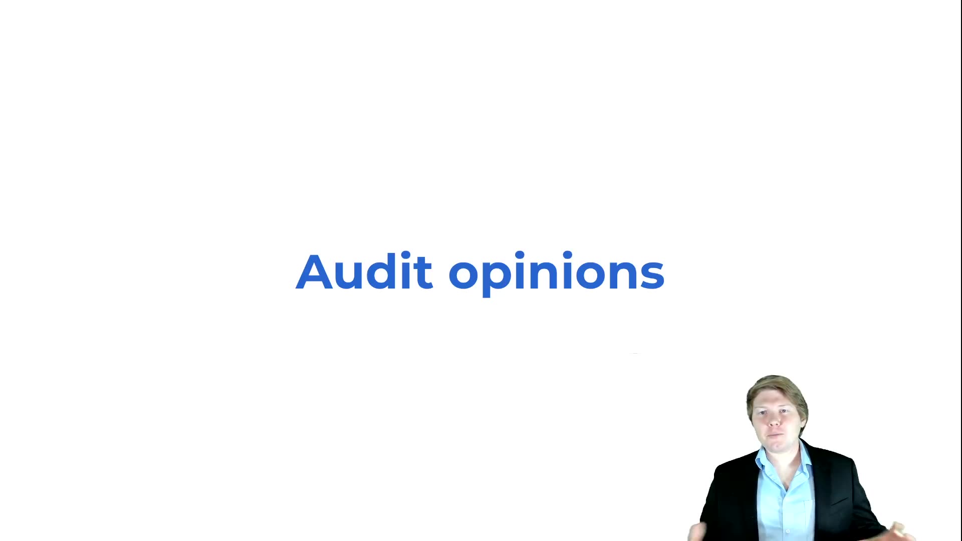 Audit Opinions Overview lesson thumbnail