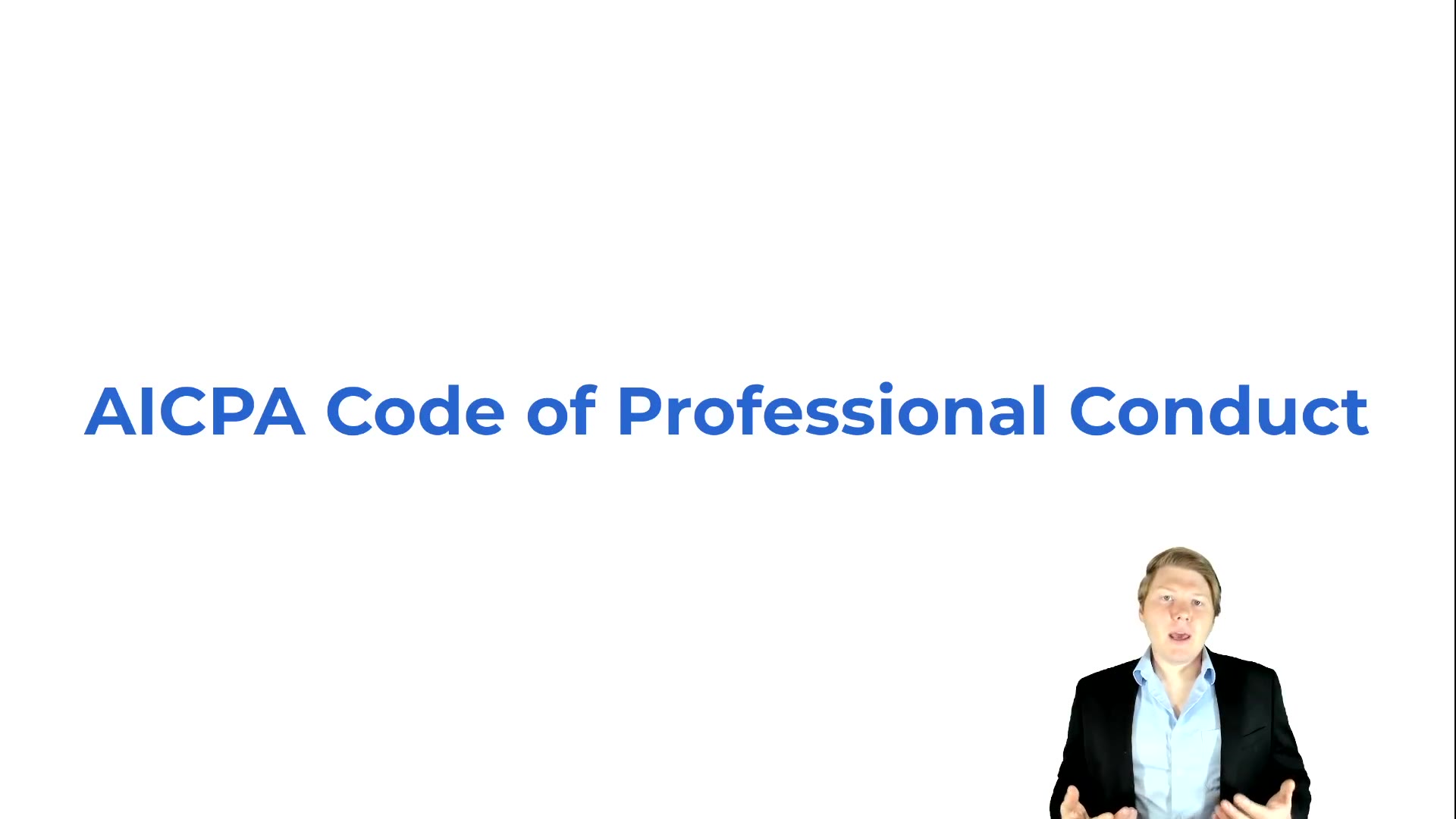 AICPA Code of Professional Conduct Overview lesson thumbnail