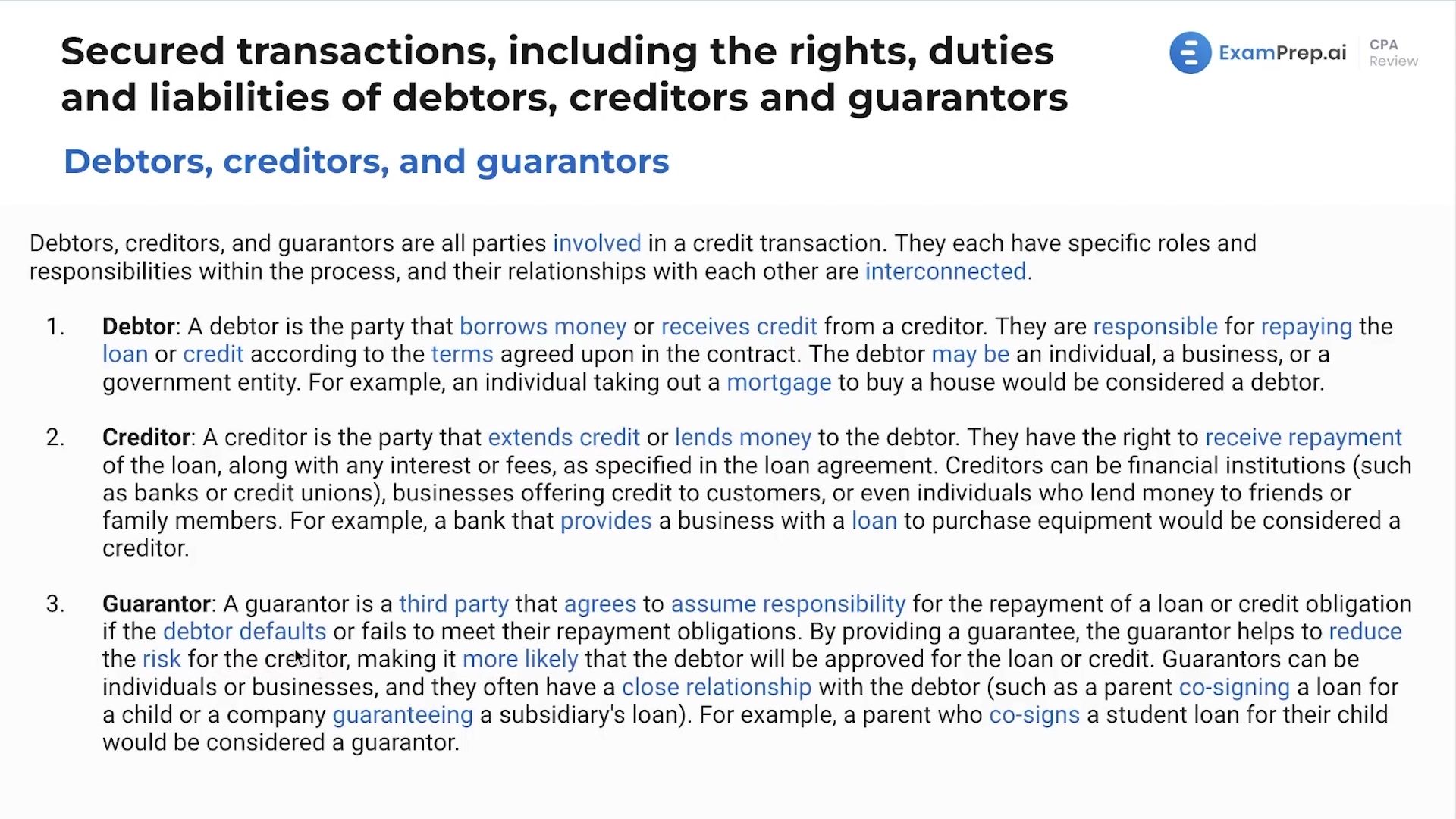 Debtors, Creditors, and Guarantors lesson thumbnail