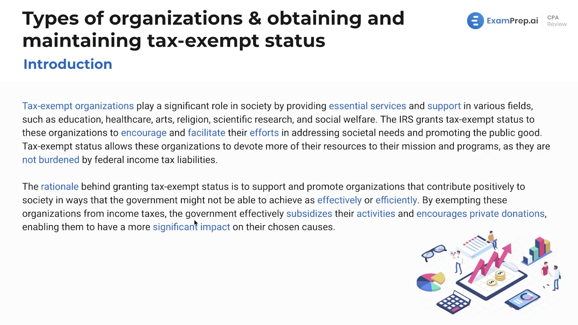 Introduction to Types of Organizations and Tax-Exempt Status