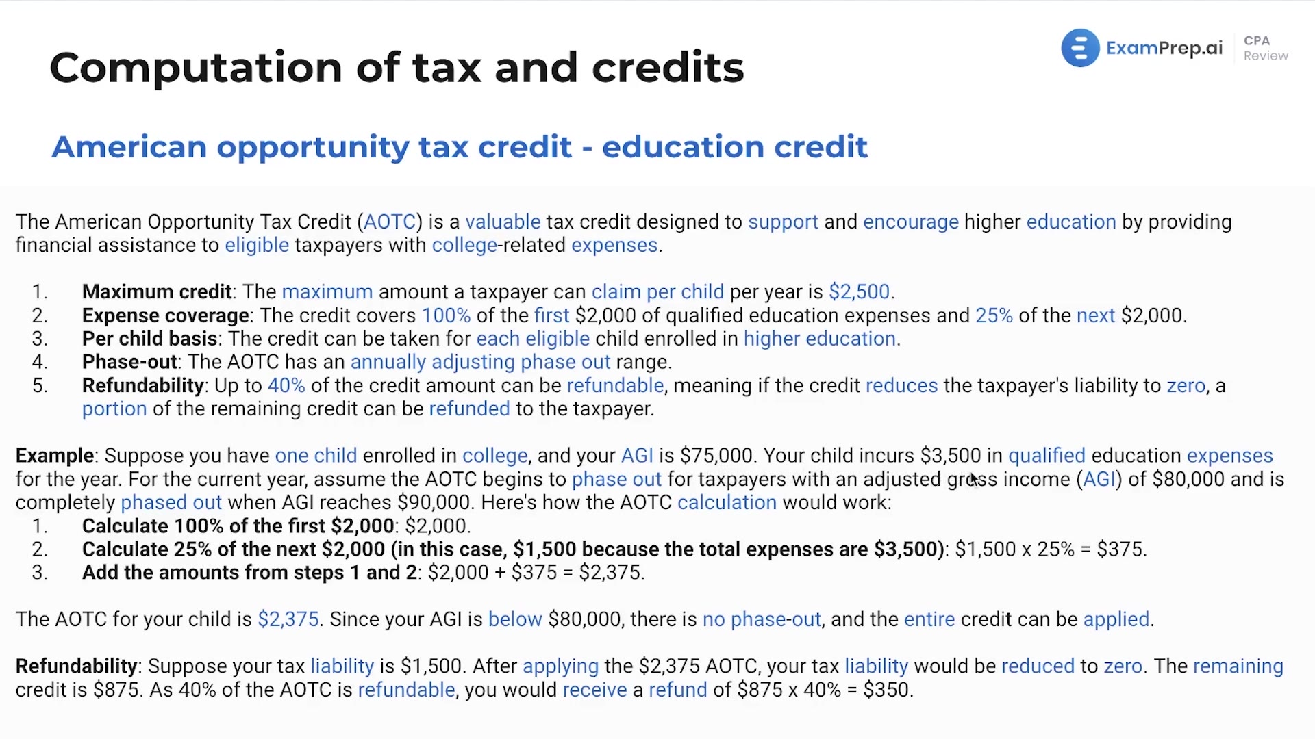 American Opportunity Tax Credit lesson thumbnail