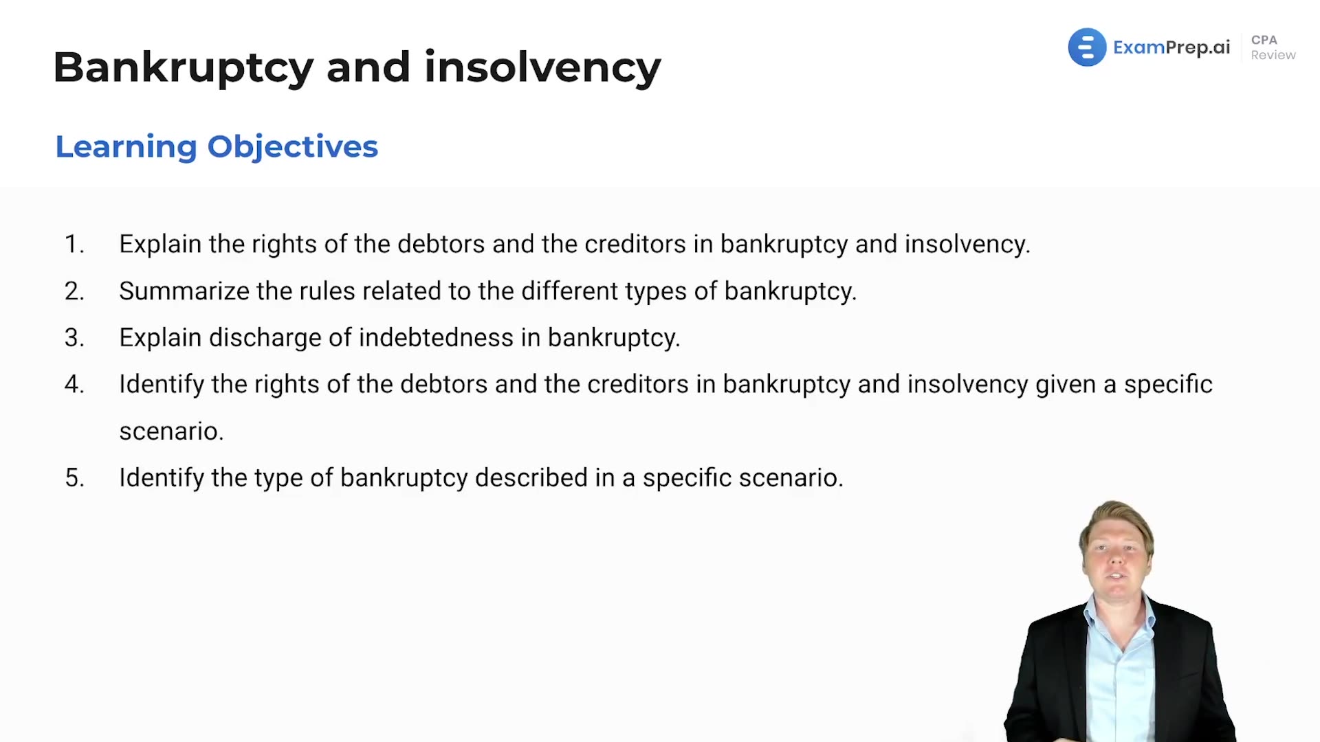 Bankruptcy and Insolvency Overview lesson thumbnail