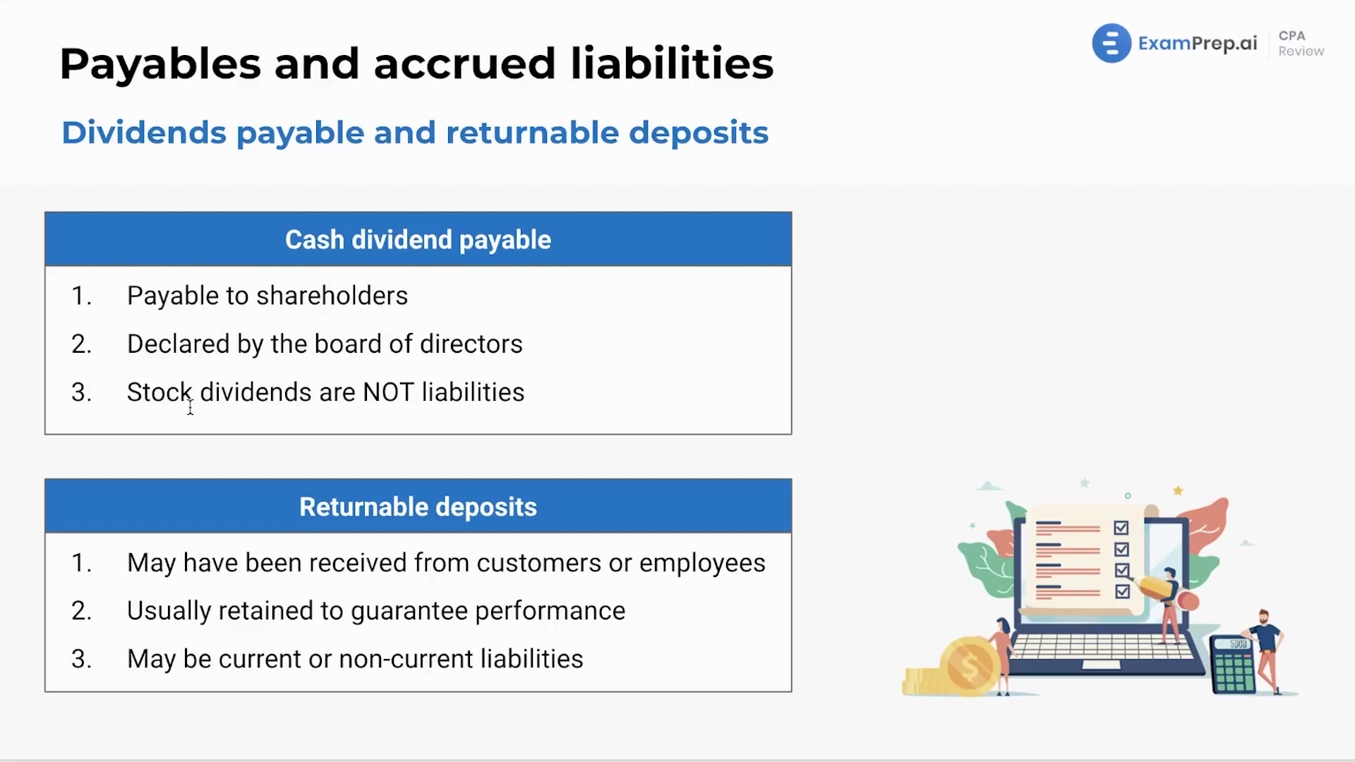Dividends Payable and Returnable Deposits lesson thumbnail