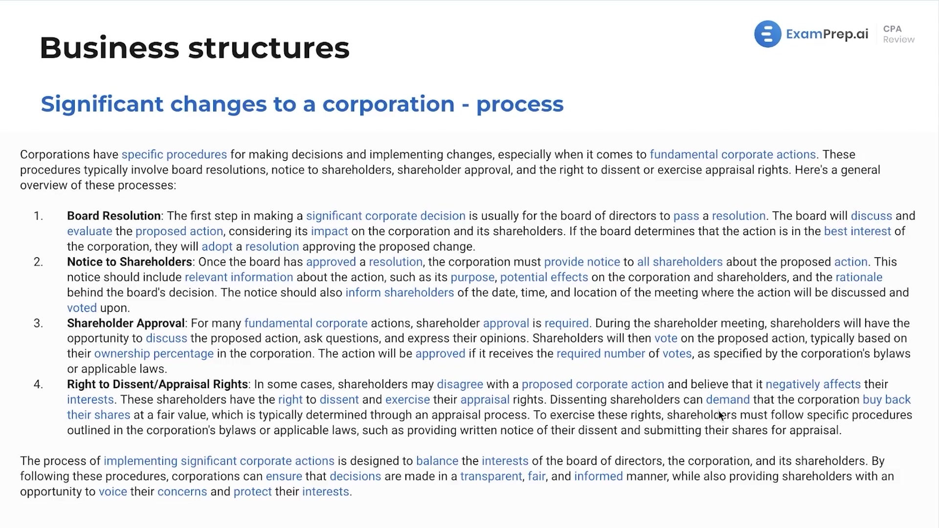 Significant Changes and Termination of a Corporation lesson thumbnail