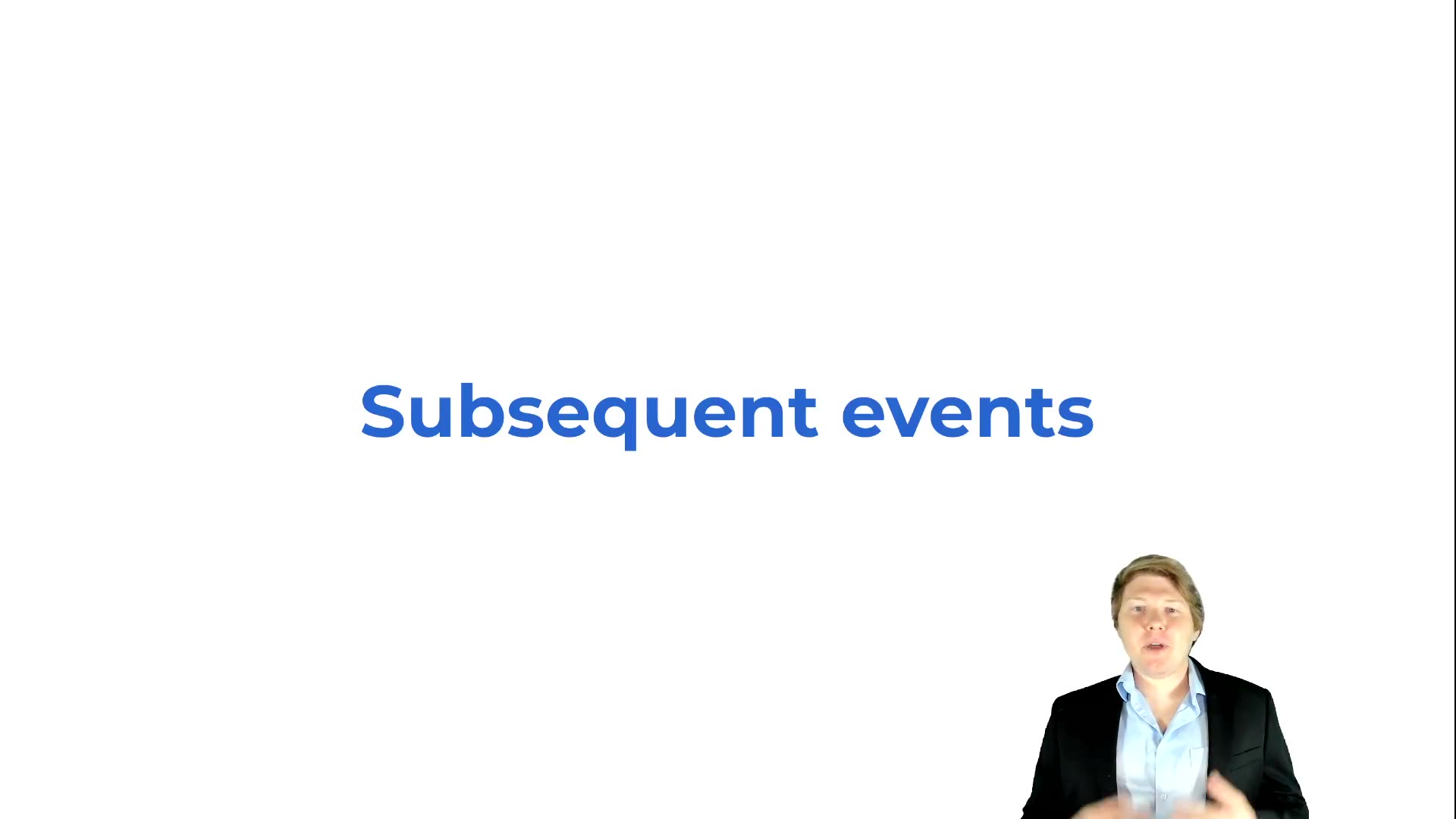 Subsequent Events Overview lesson thumbnail