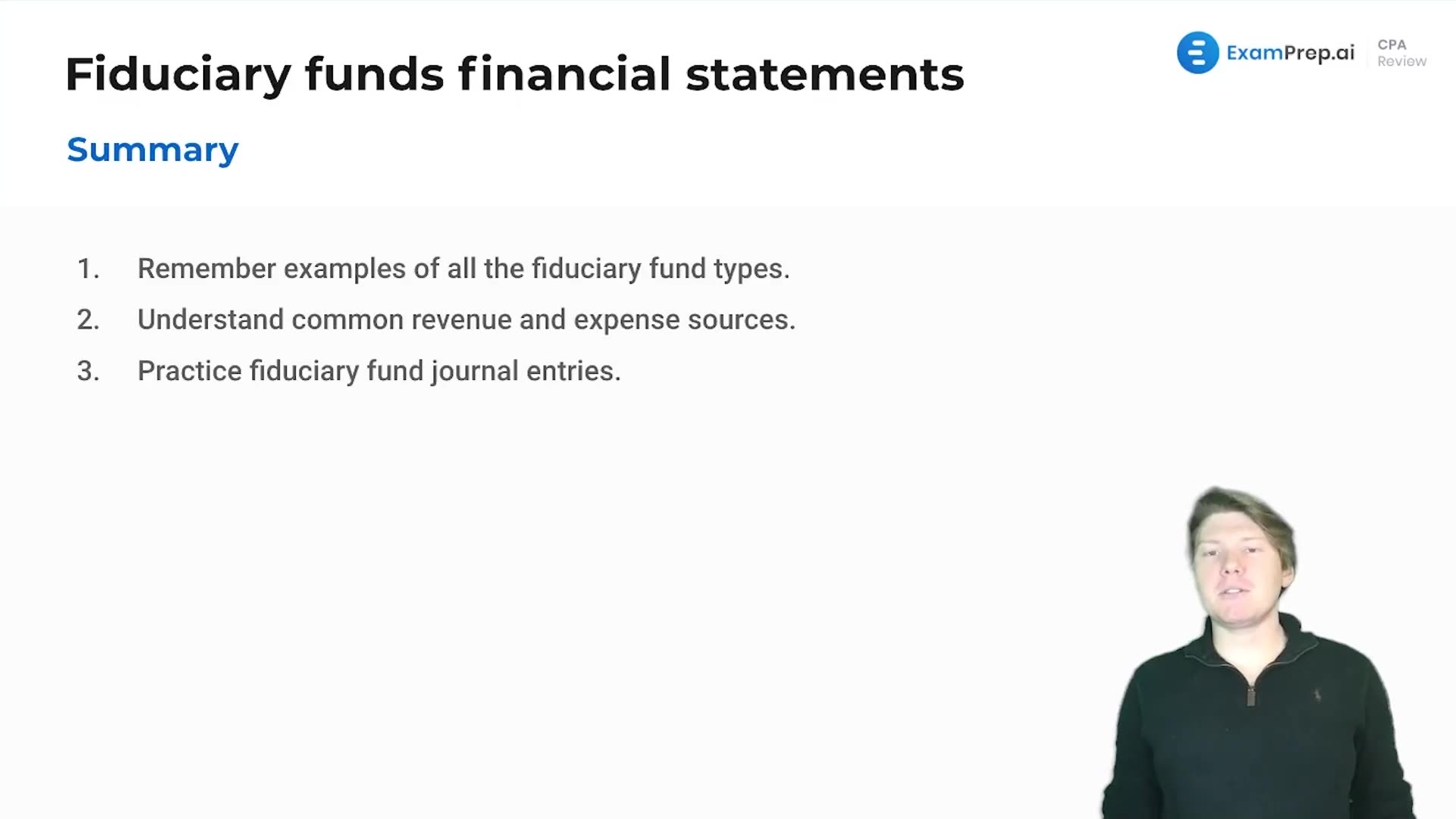 Fiduciary Funds Financial Statements Summary lesson thumbnail