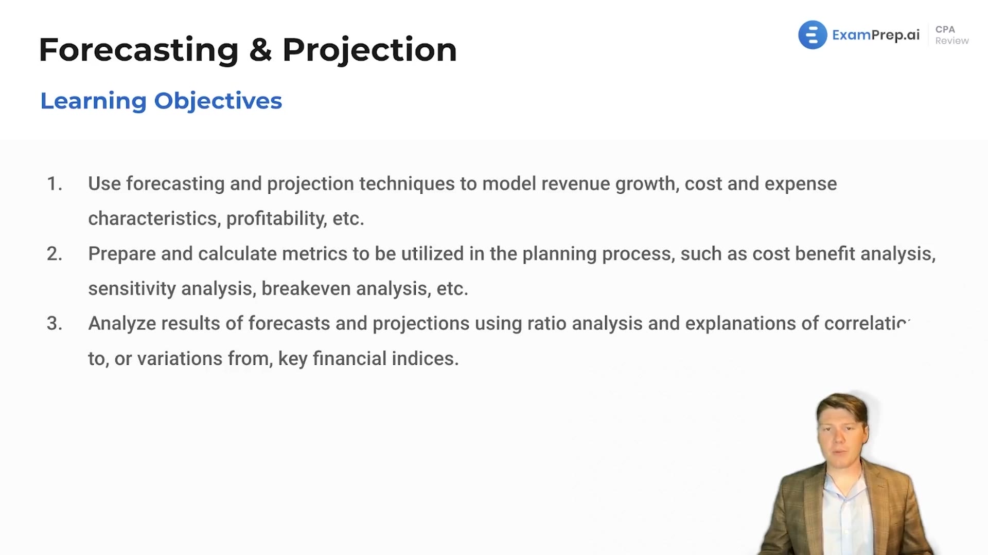 Forecasting and Projection Overview and Objectives lesson thumbnail