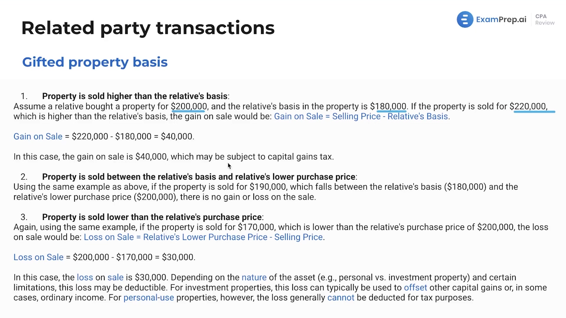 Gifted Property Basis lesson thumbnail