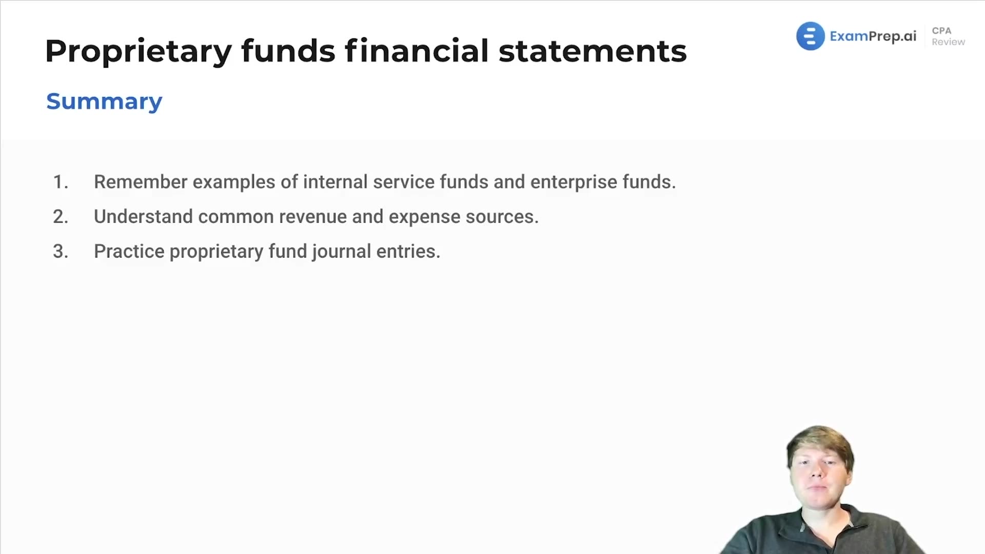Proprietary Funds Financial Statements Summary lesson thumbnail