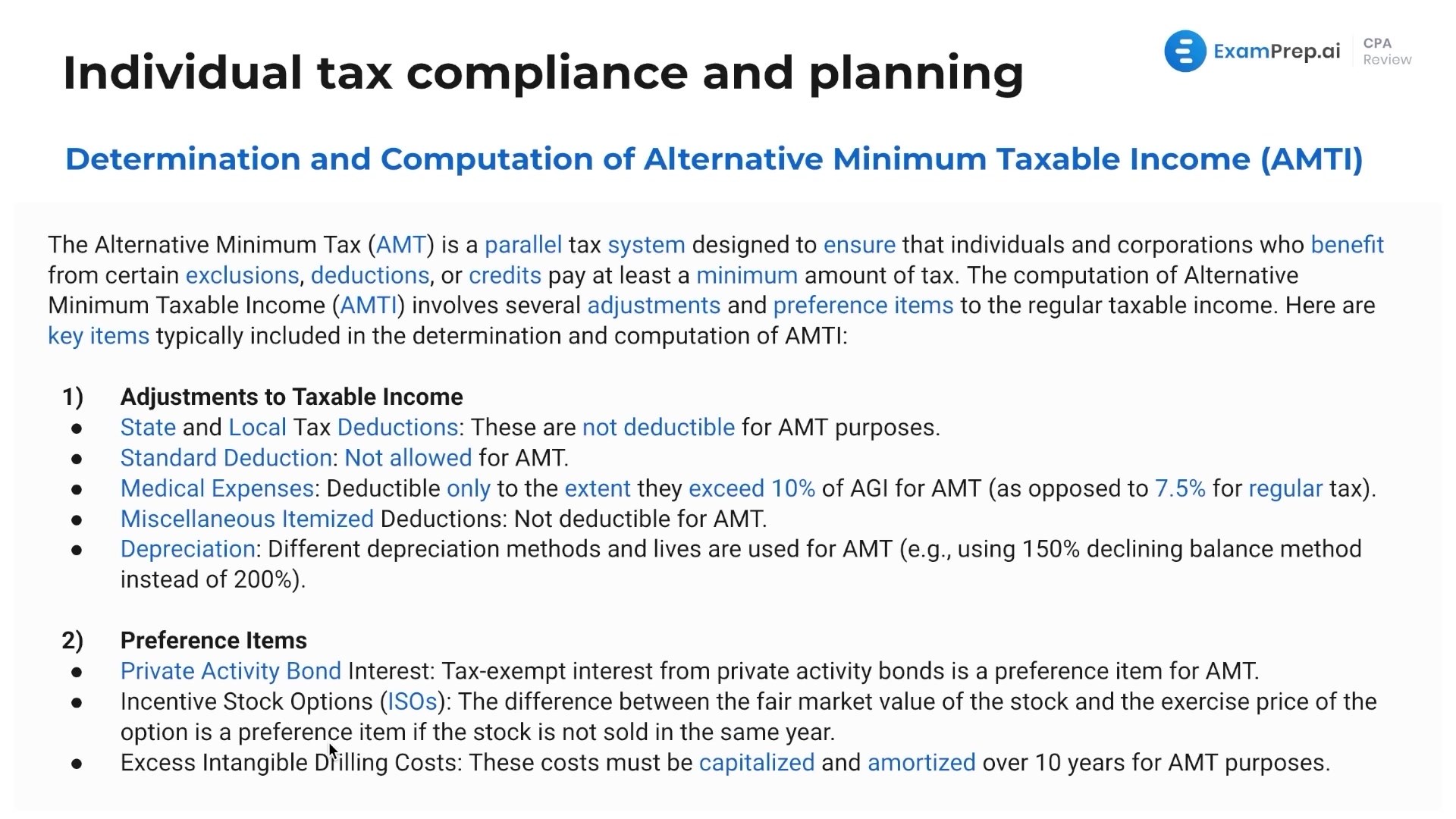 Alternative Minimum Taxable Income lesson thumbnail