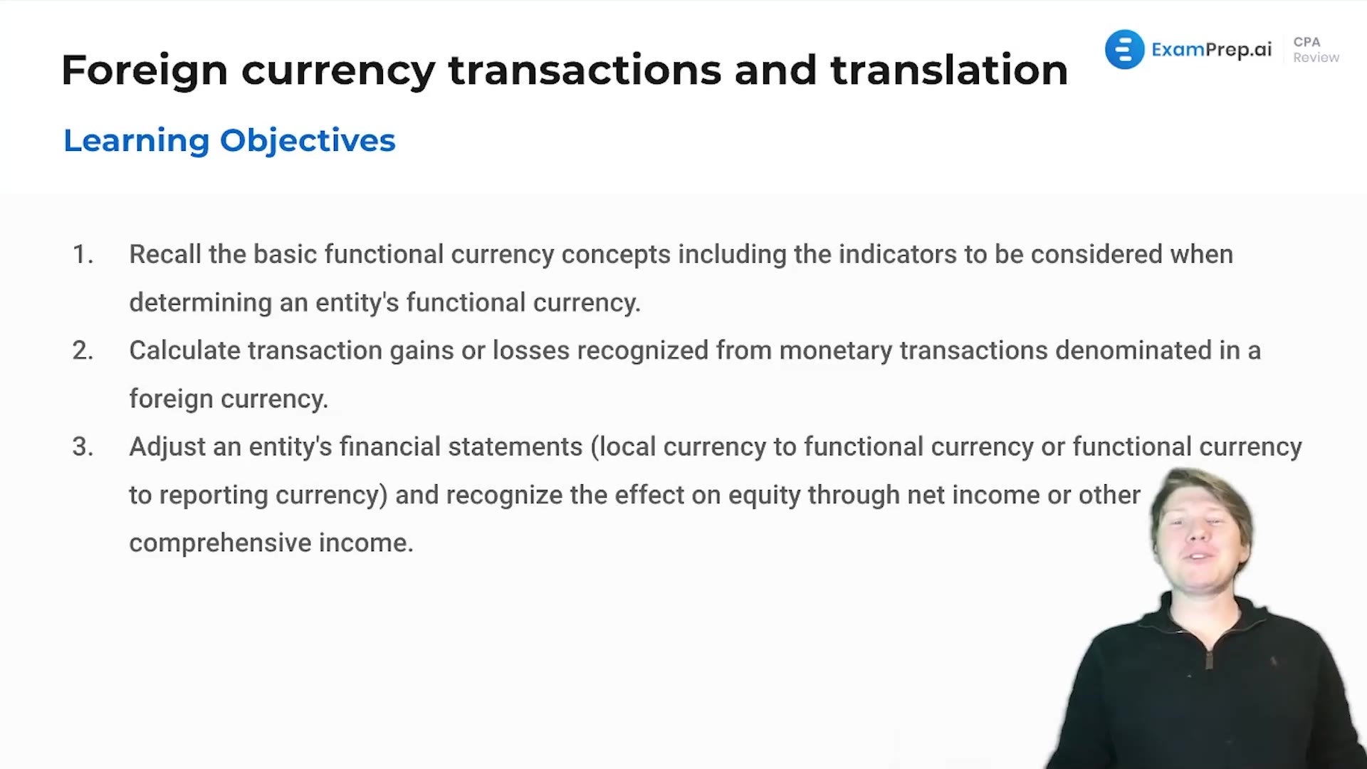 Foreign Currency Transactions and Translation Overview and Objectives lesson thumbnail