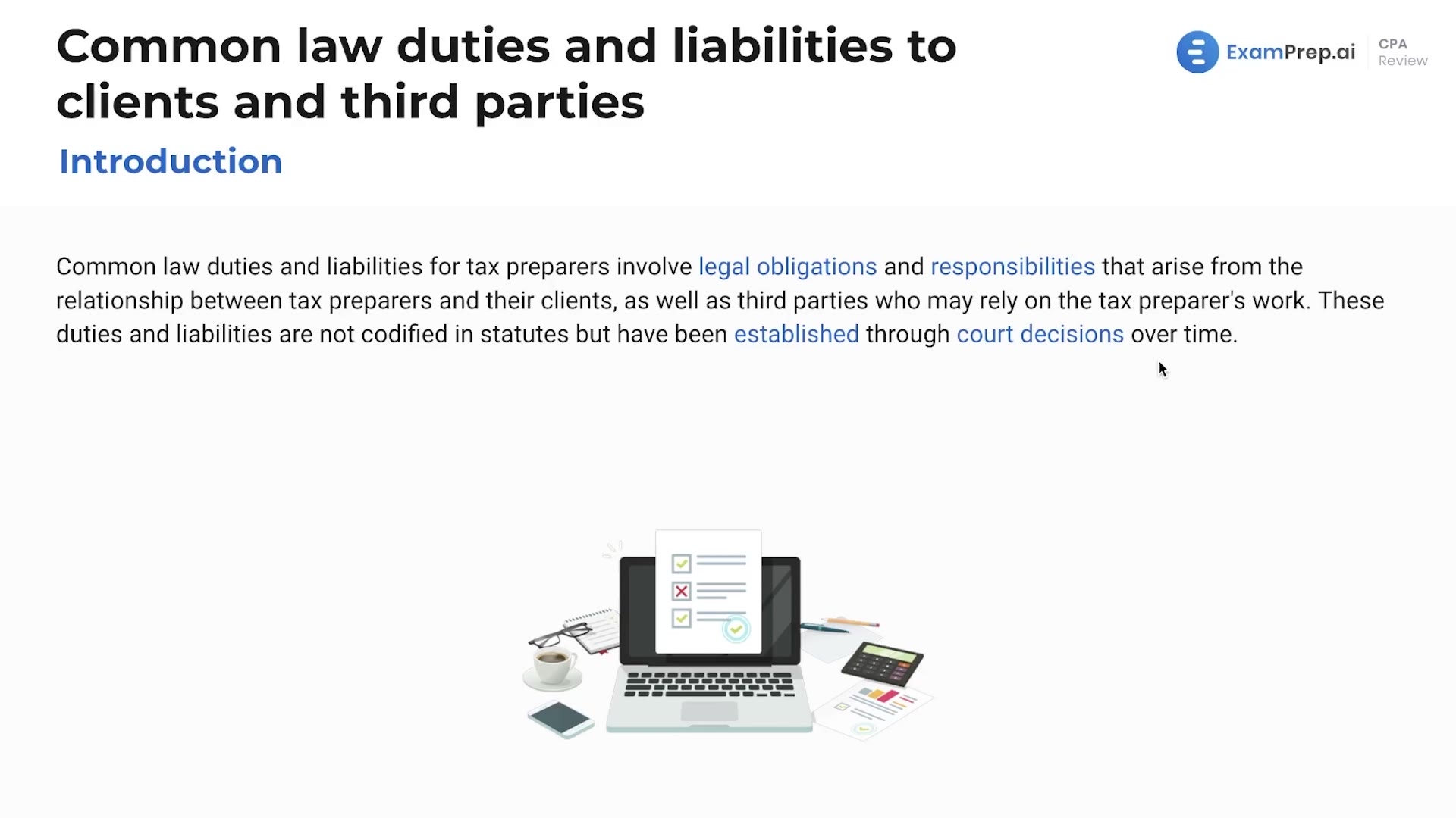 Introduction to Common Law Duties and Liabilities to Clients and Third Parties lesson thumbnail