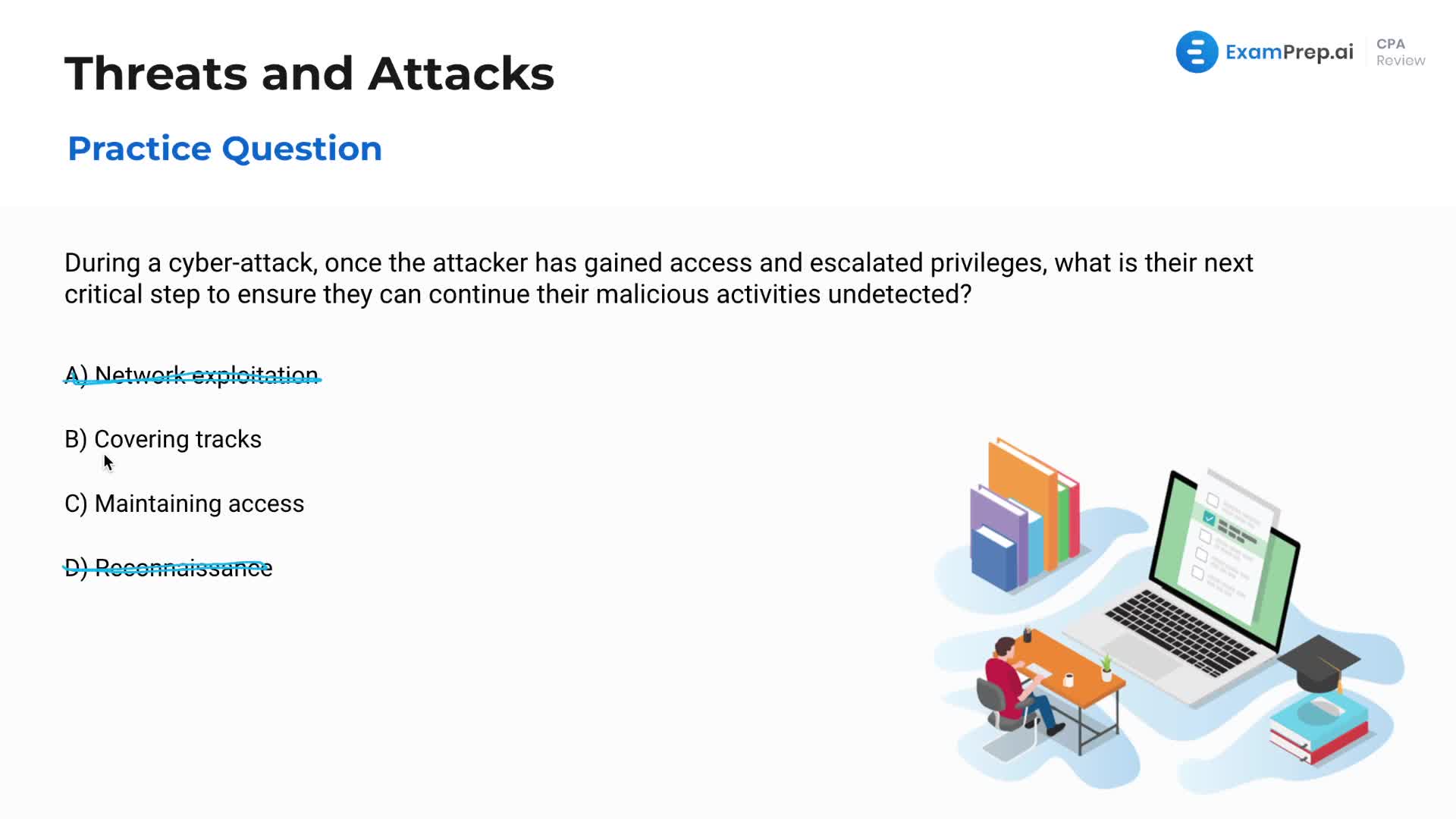 Threats and Attacks - Practice Questions lesson thumbnail