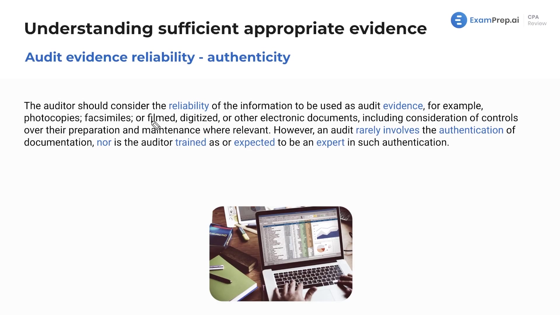 Audit Evidence Reliability lesson thumbnail