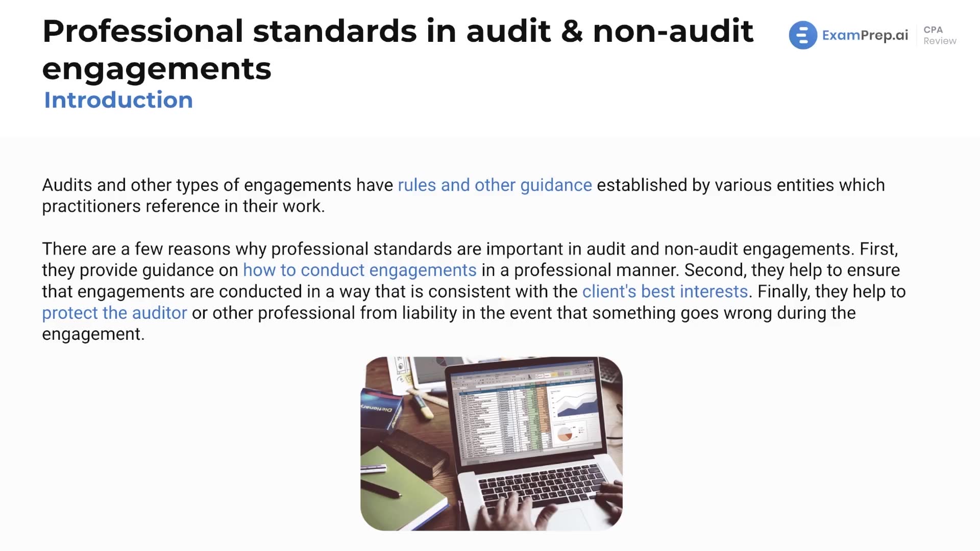 Introduction to Professional Standards in Audit and Non-Audit Engagements lesson thumbnail