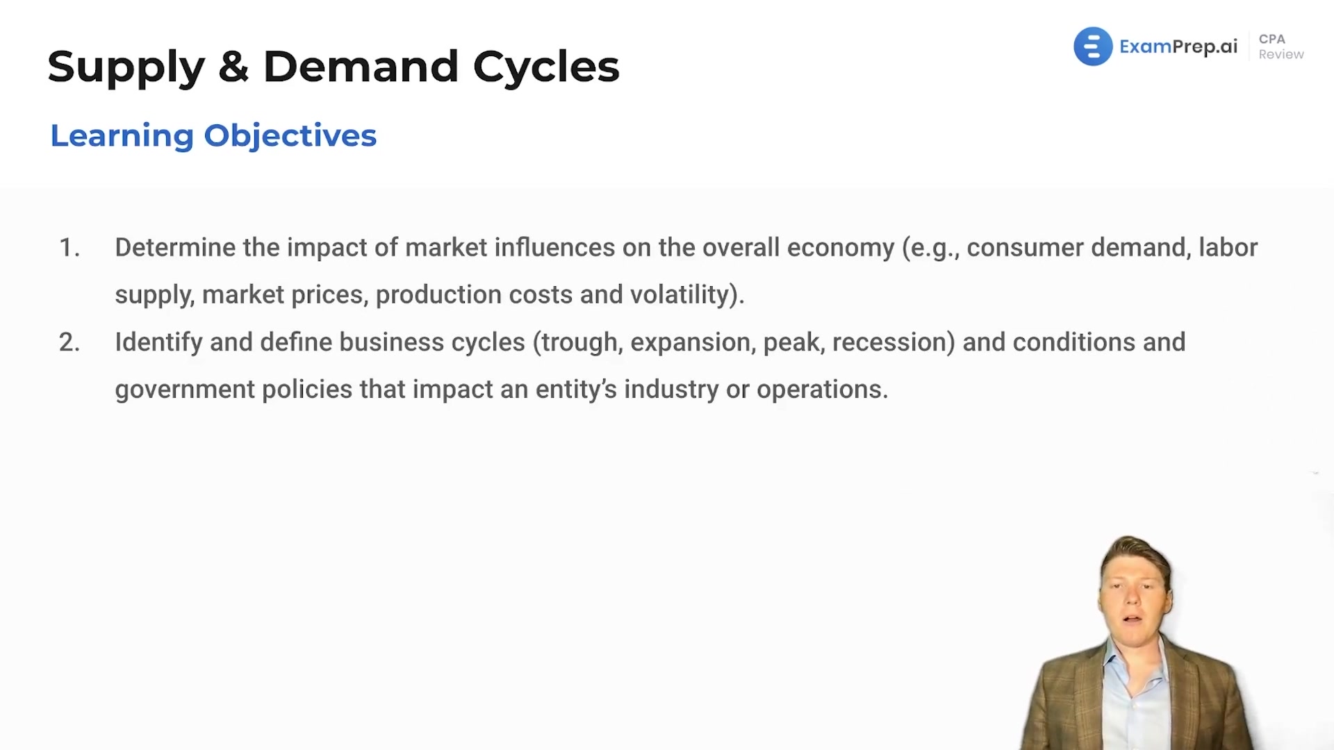 Supply and Demand Cycles Overview and Objectives lesson thumbnail