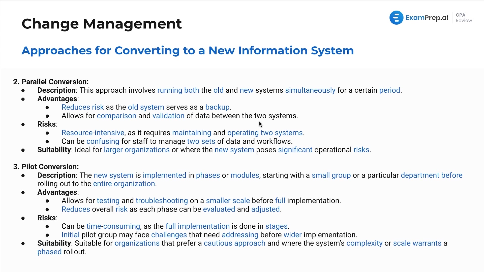 Approaches for Converting to a New Information System lesson thumbnail