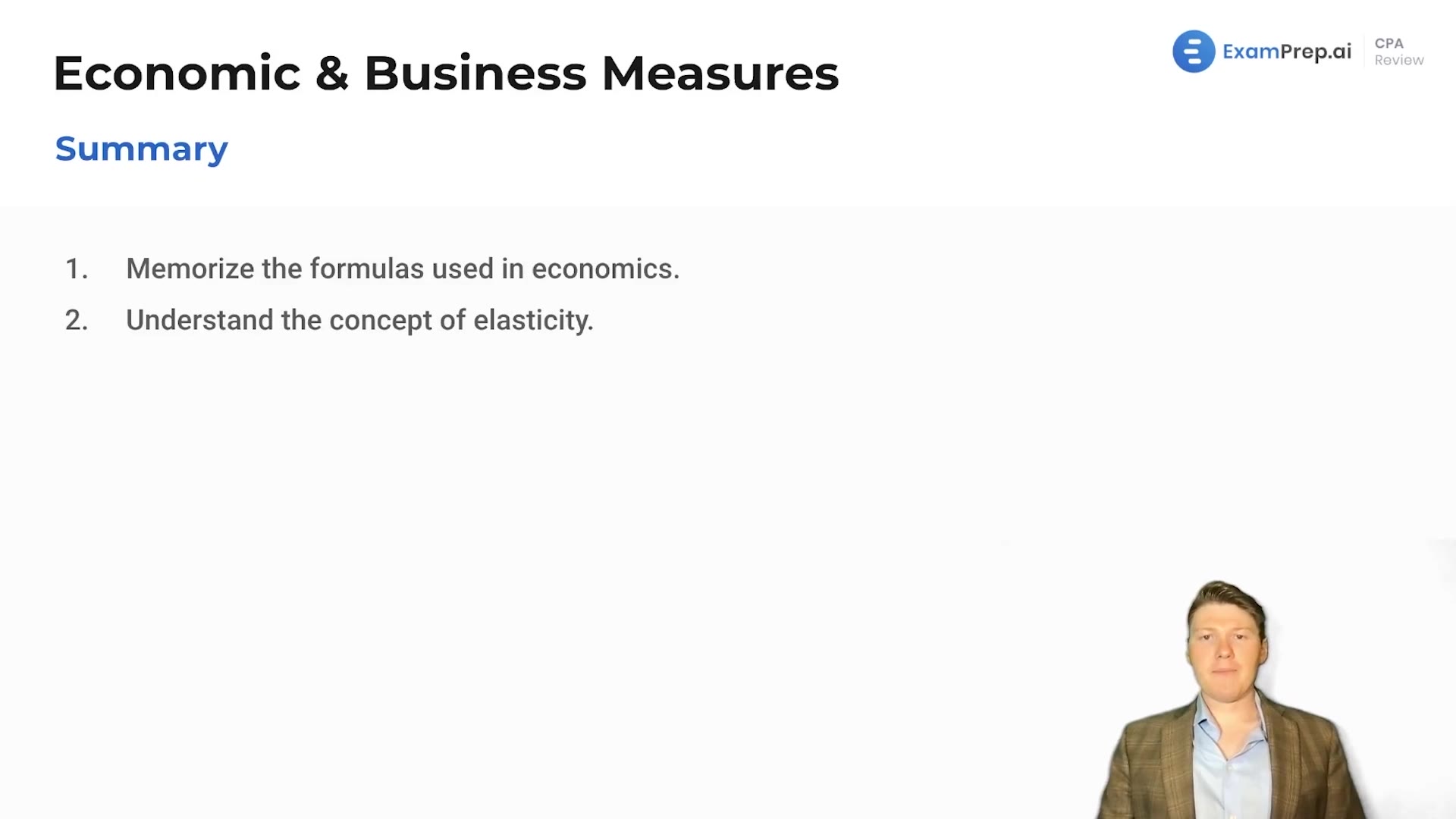 Economic and Business Measures Summary lesson thumbnail