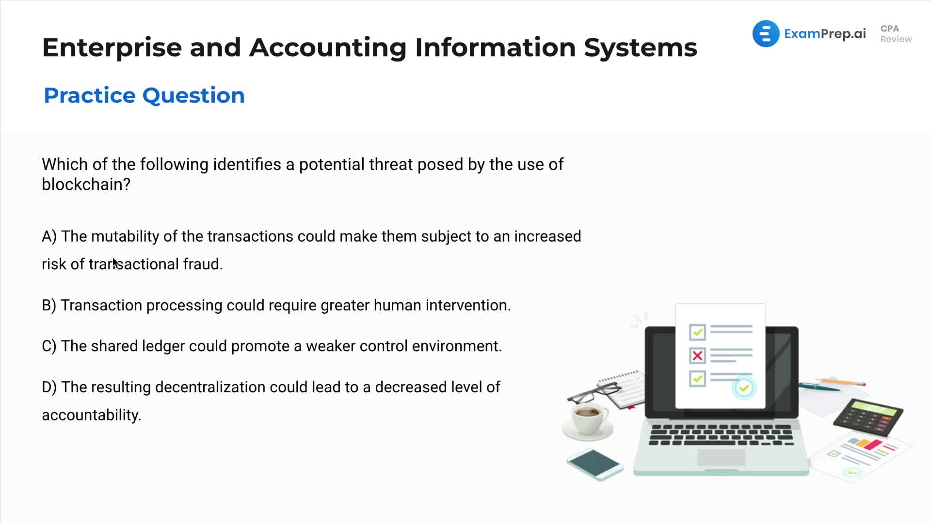 Enterprise and Accounting Information Systems - Practice Questions lesson thumbnail