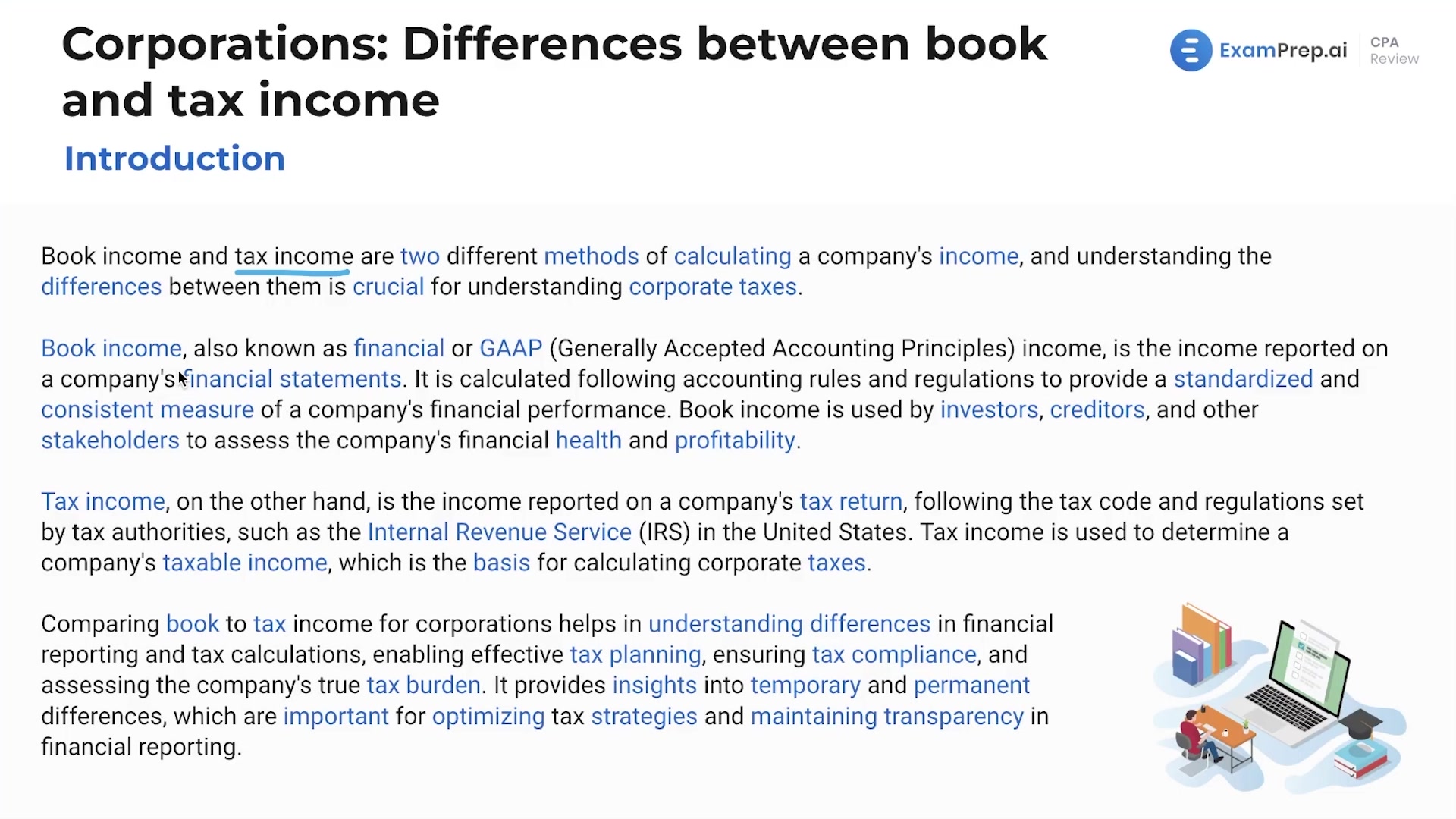 Introduction to Differences Between Book and Tax Income