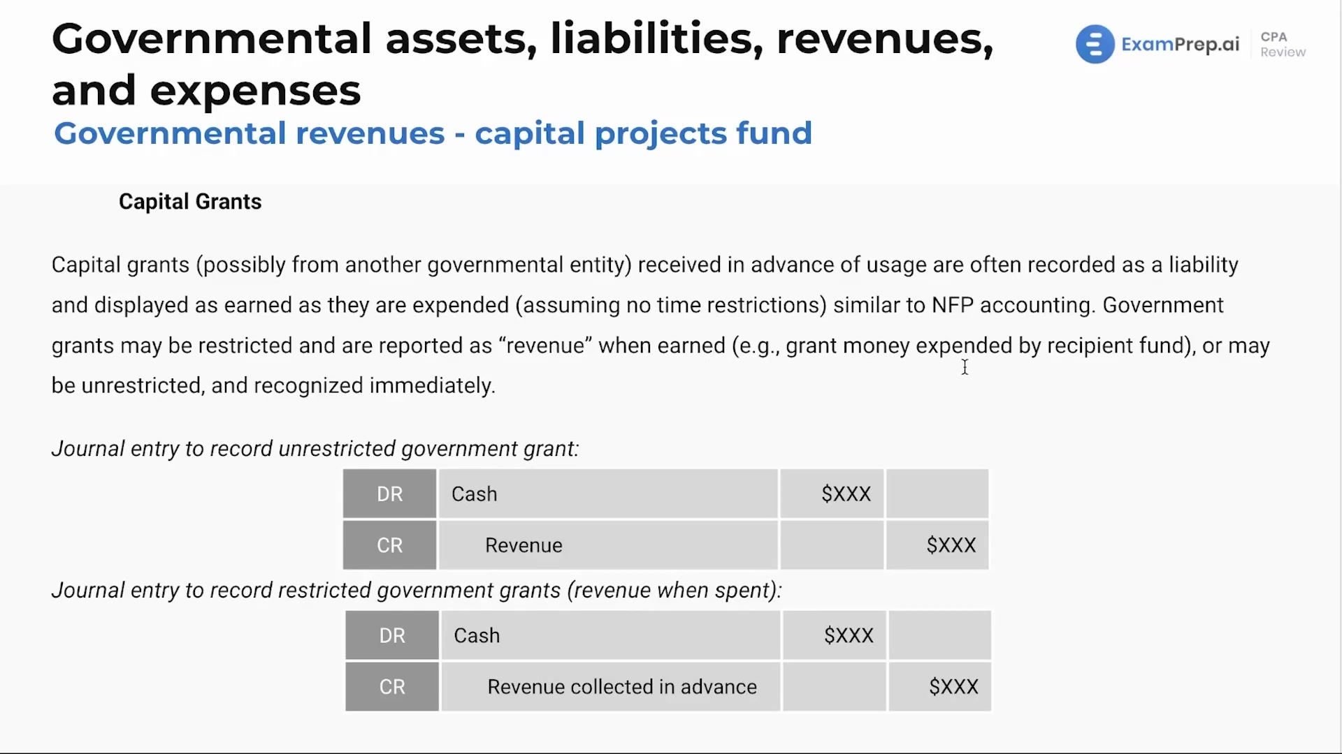 Governmental Revenues - Capital Projects Fund lesson thumbnail