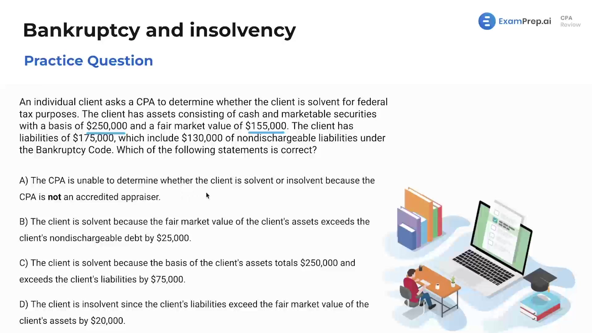 Bankruptcy and Insolvency - Practice Questions lesson thumbnail