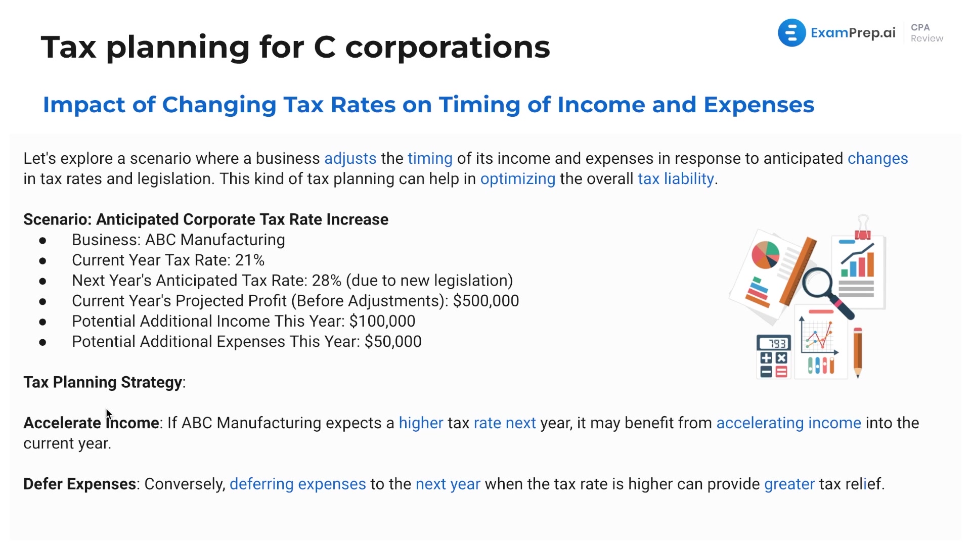 Impact of Changing Tax Rates on Timing of Income and Expenses lesson thumbnail