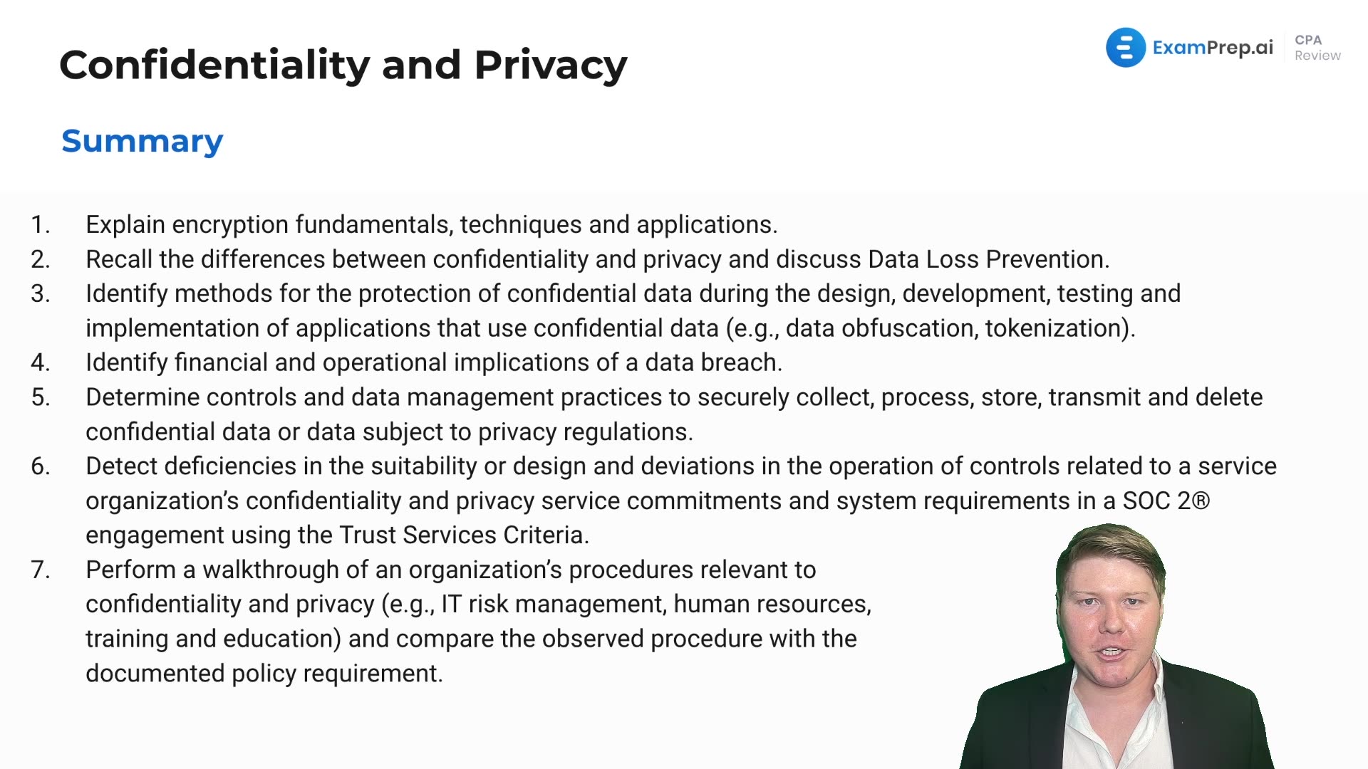 Confidentiality and Privacy - Summary lesson thumbnail