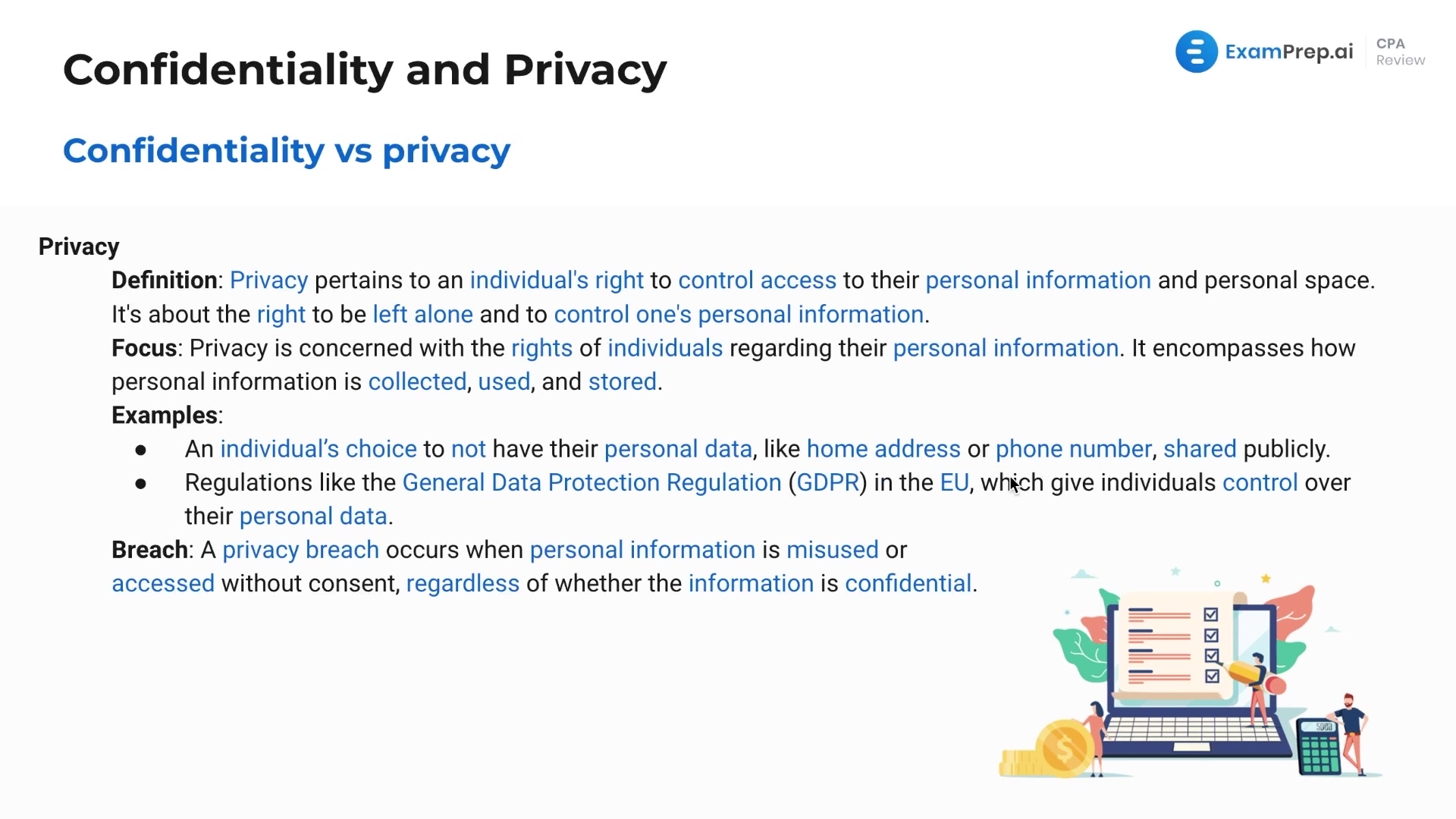 Confidentiality vs. Privacy lesson thumbnail