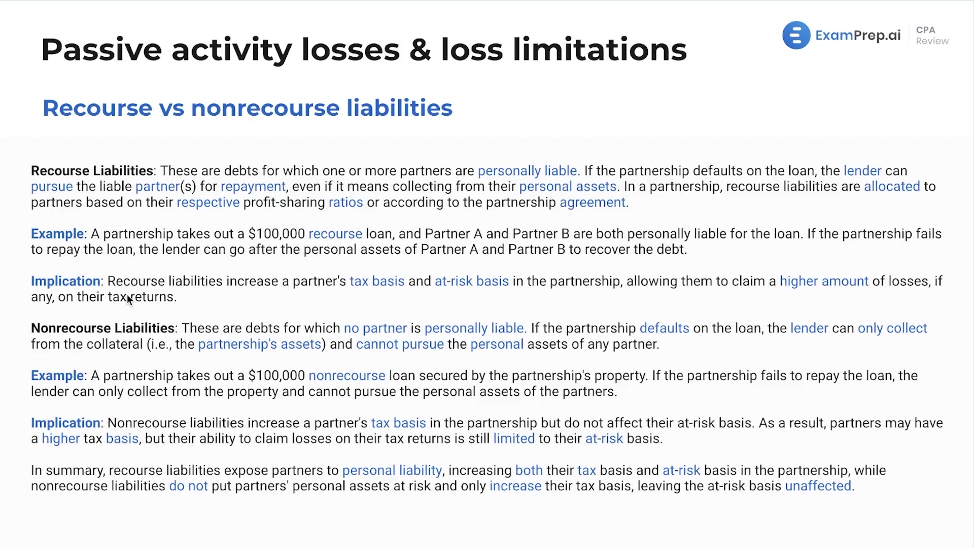 Recourse vs. Nonrecourse Liabilities