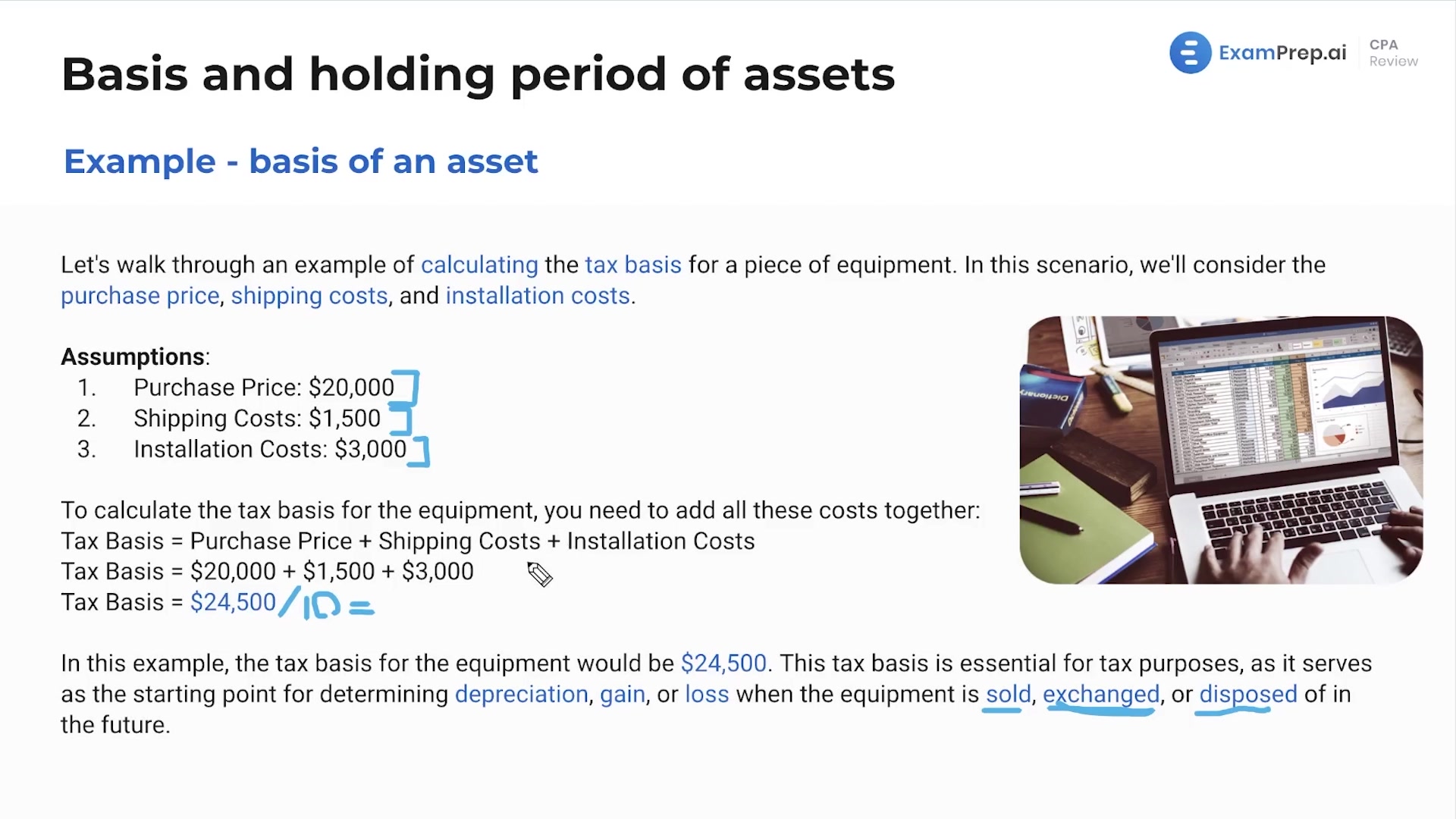 Examples of Calculating Tax Basis lesson thumbnail