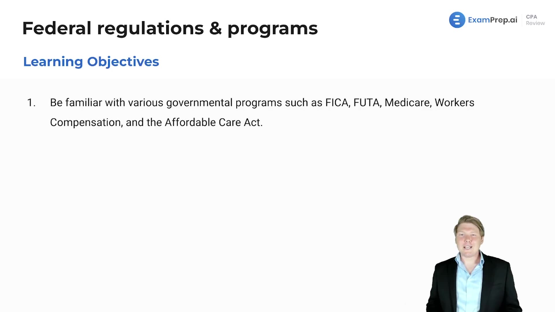 Federal Regulations & Programs Overview lesson thumbnail