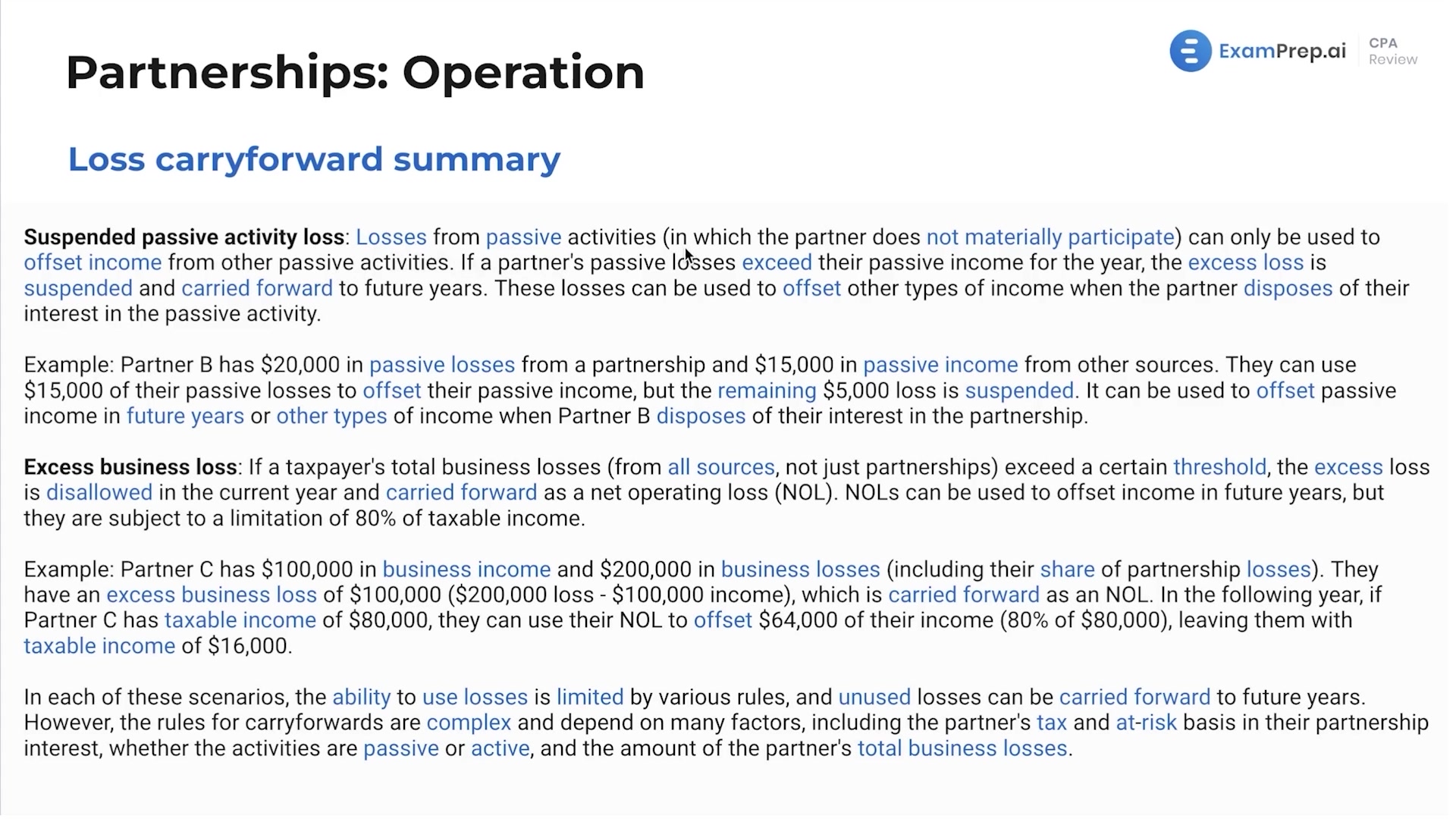 Loss Carryforward Summary lesson thumbnail