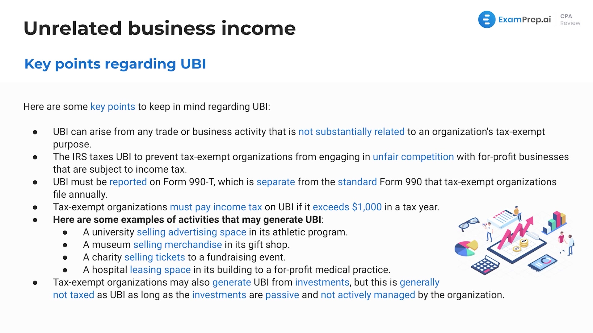 Characteristics of Unrelated Business Income lesson thumbnail