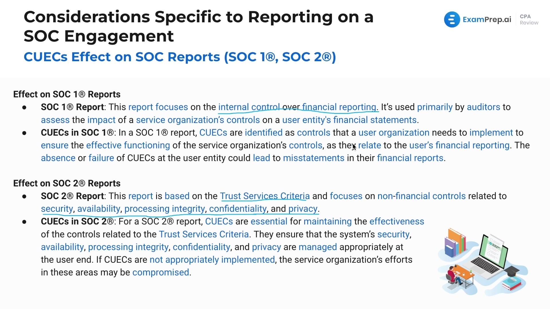 CUECs Effect on SOC Reports lesson thumbnail