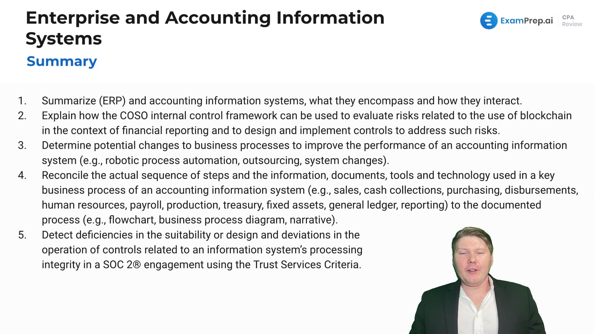 Enterprise and Accounting Information Systems - Summary thumbnail