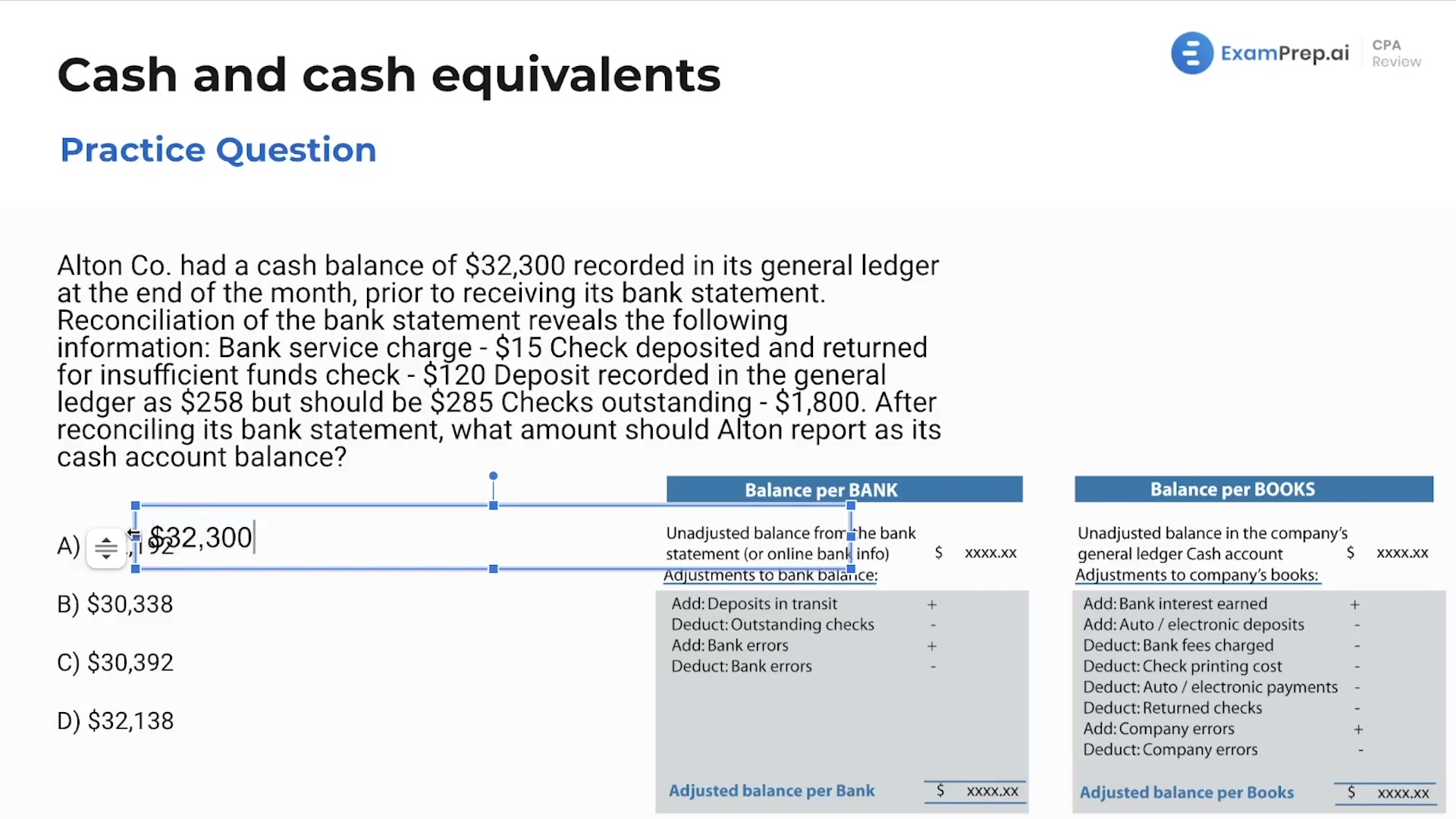 Cash and cash equivalents - Practice Questions lesson thumbnail