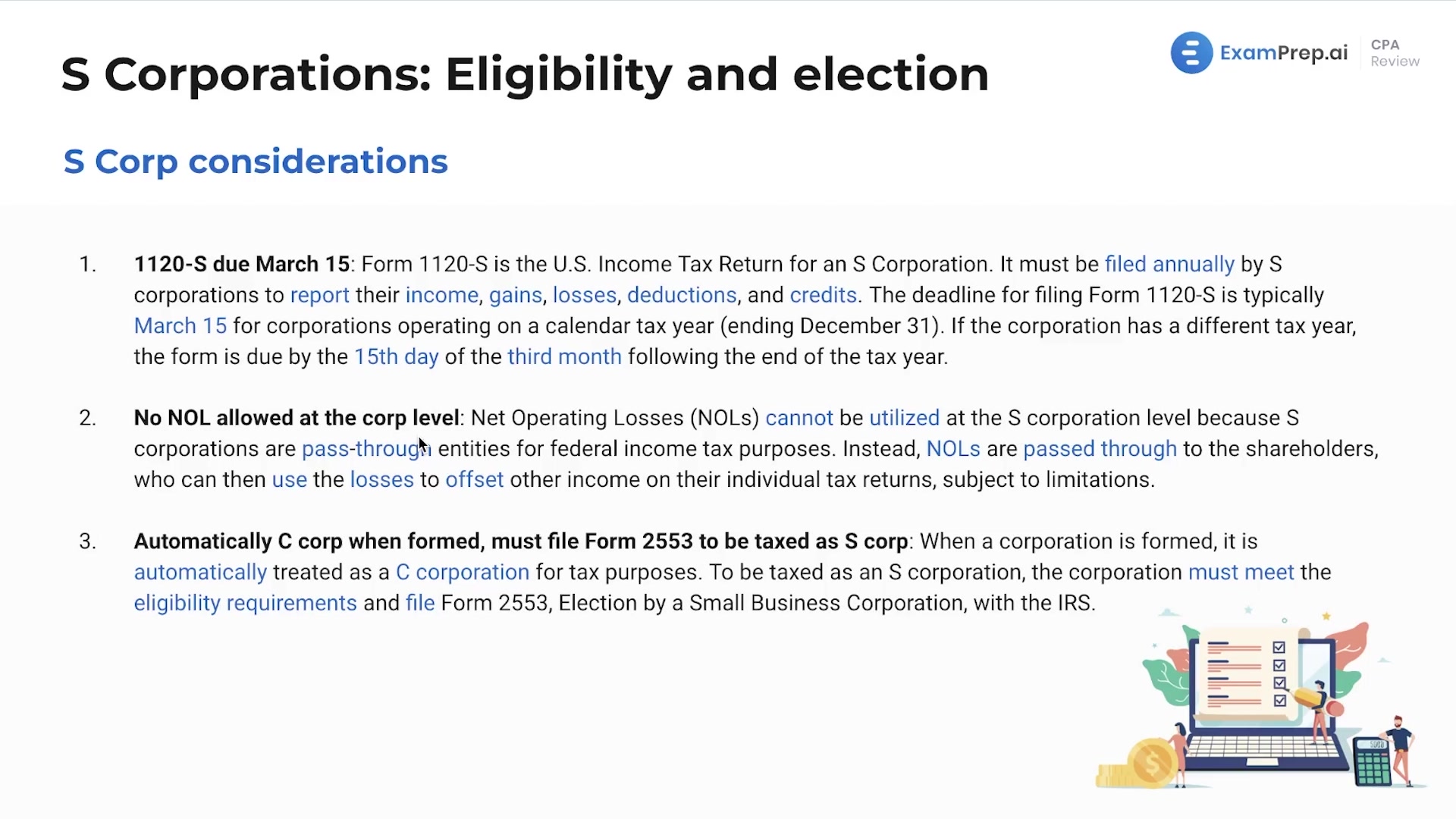 Characteristics of S Corporations lesson thumbnail