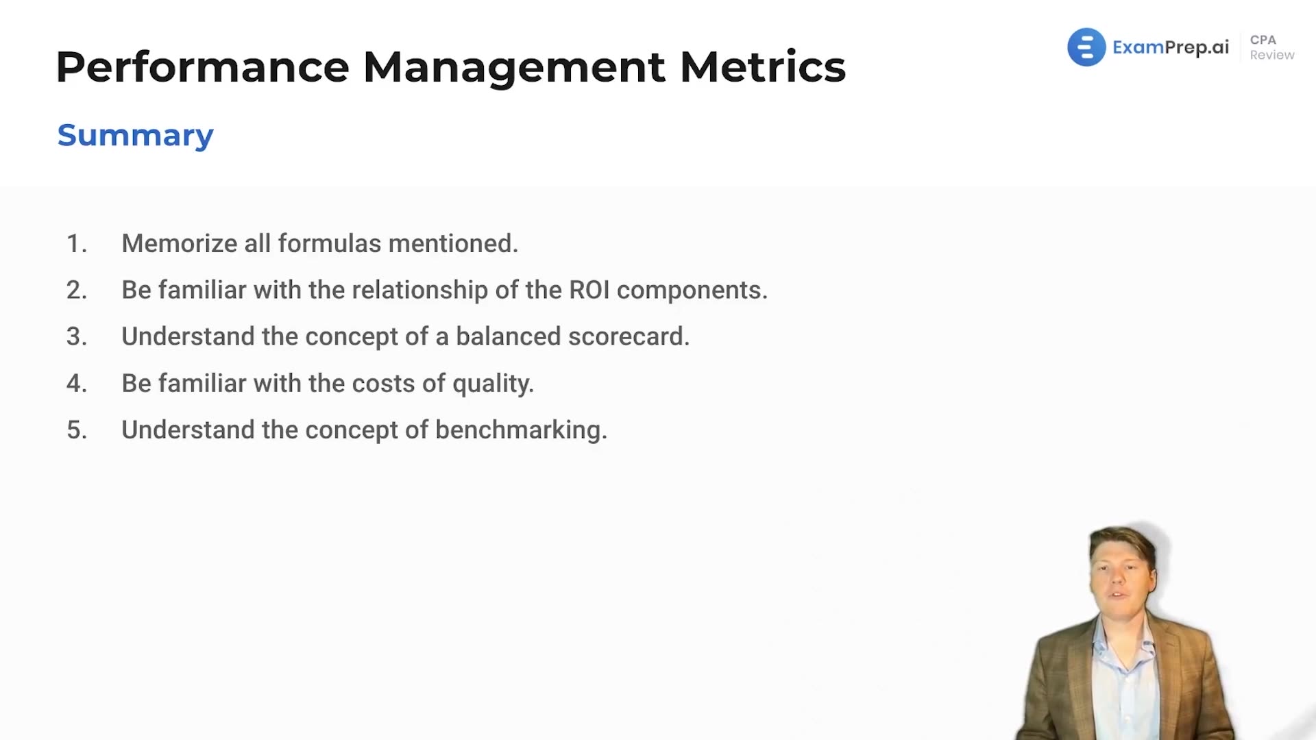 Performance Management Metrics Summary lesson thumbnail