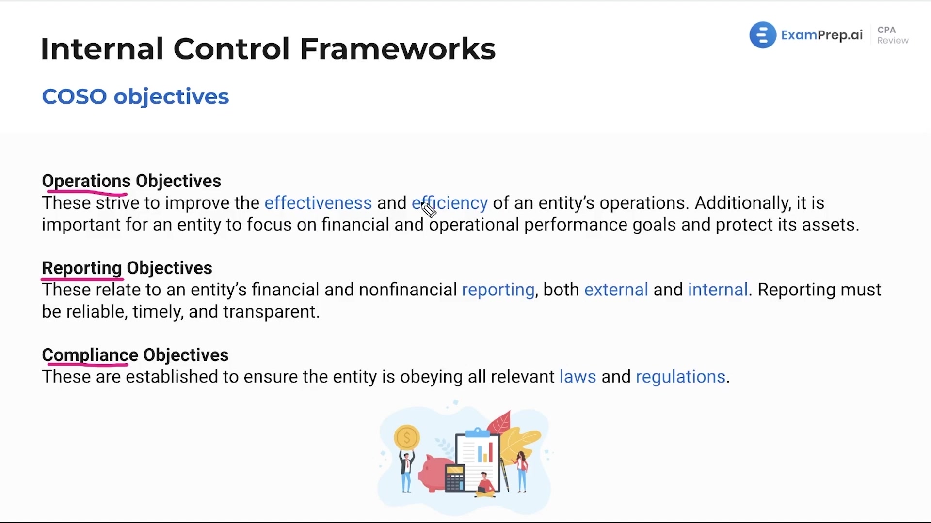 Components of the COSO Internal Control Integrated Framework lesson thumbnail