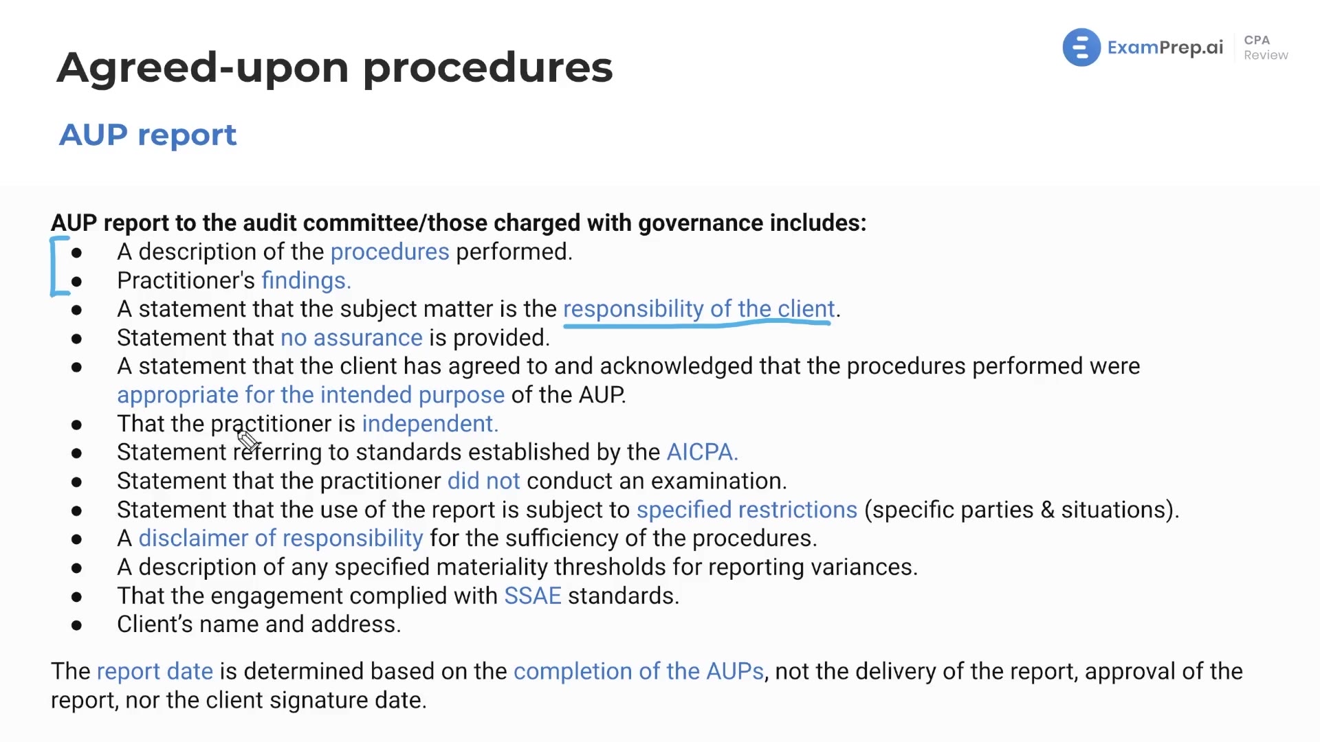 Agreed-Upon Procedures Report lesson thumbnail