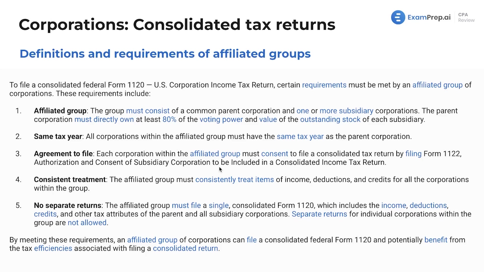 Requirements for Affiliated Groups lesson thumbnail