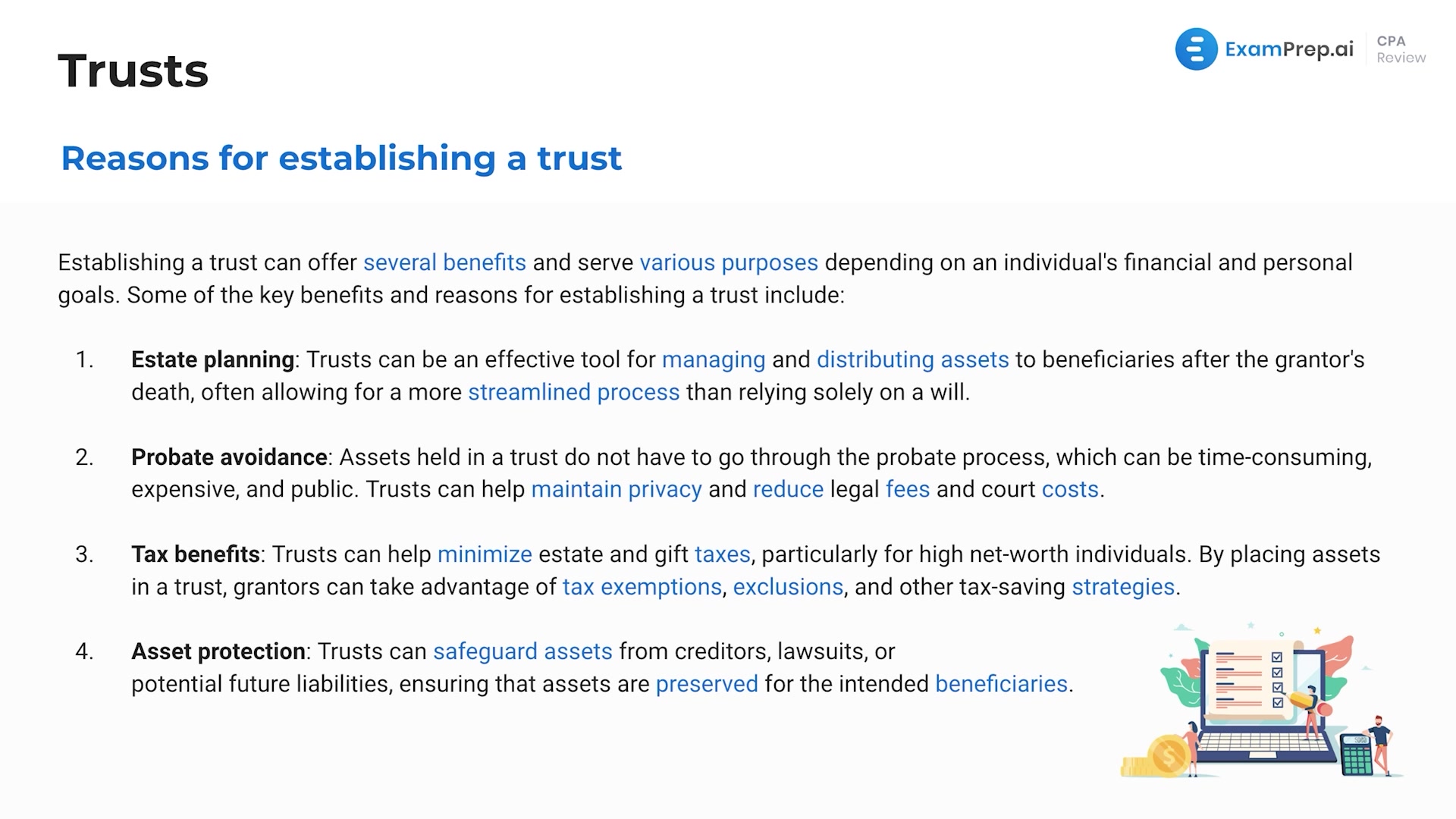 Reasons for Establishing a Trust lesson thumbnail