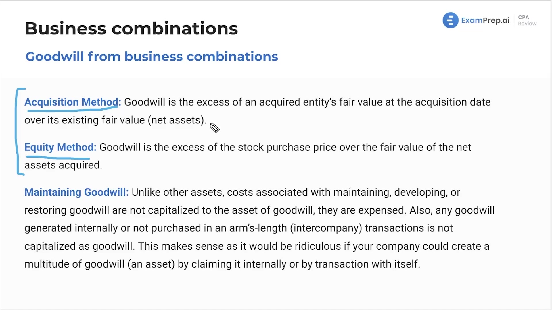 Goodwill from Business Combinations lesson thumbnail