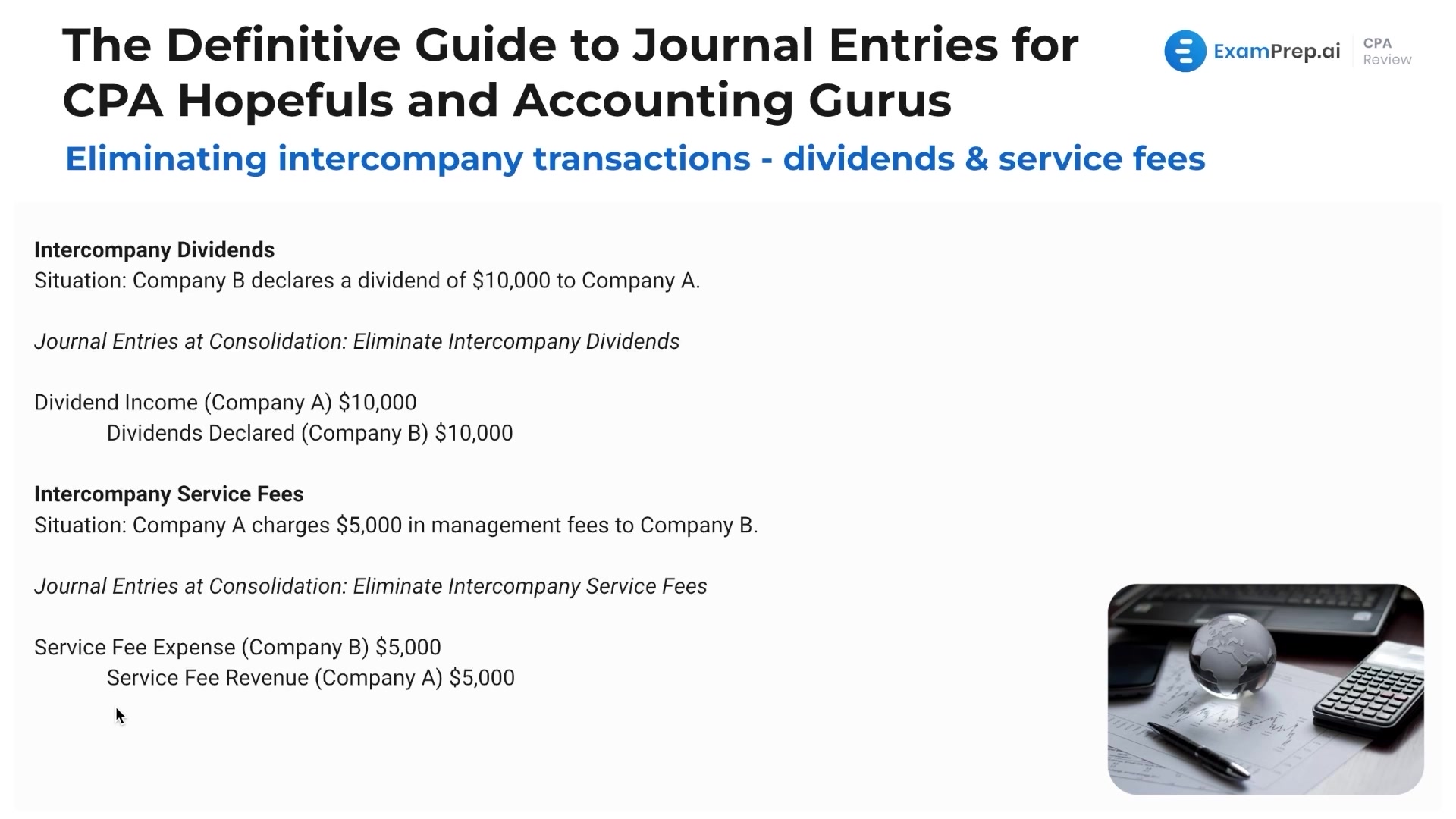 Eliminating Intercompany Transactions Journal Entries