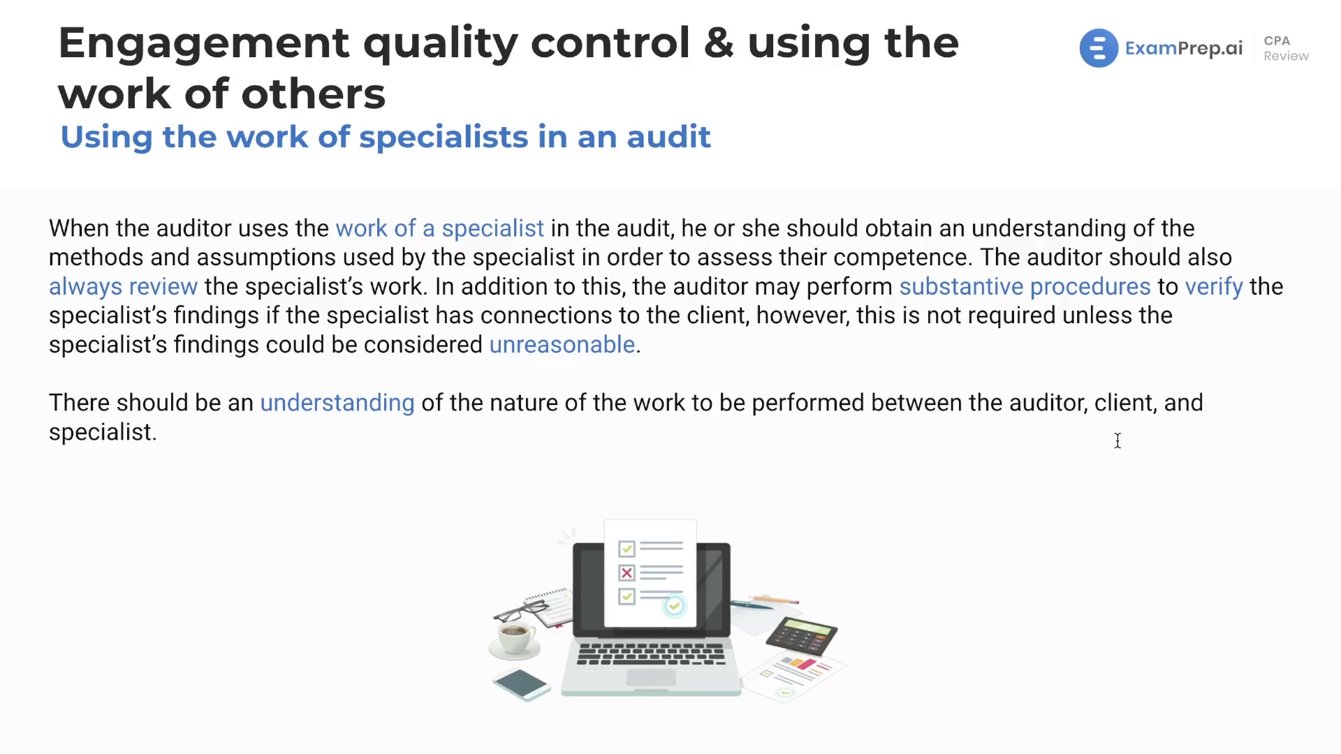 Using the Work of Specialists in an Audit thumbnail