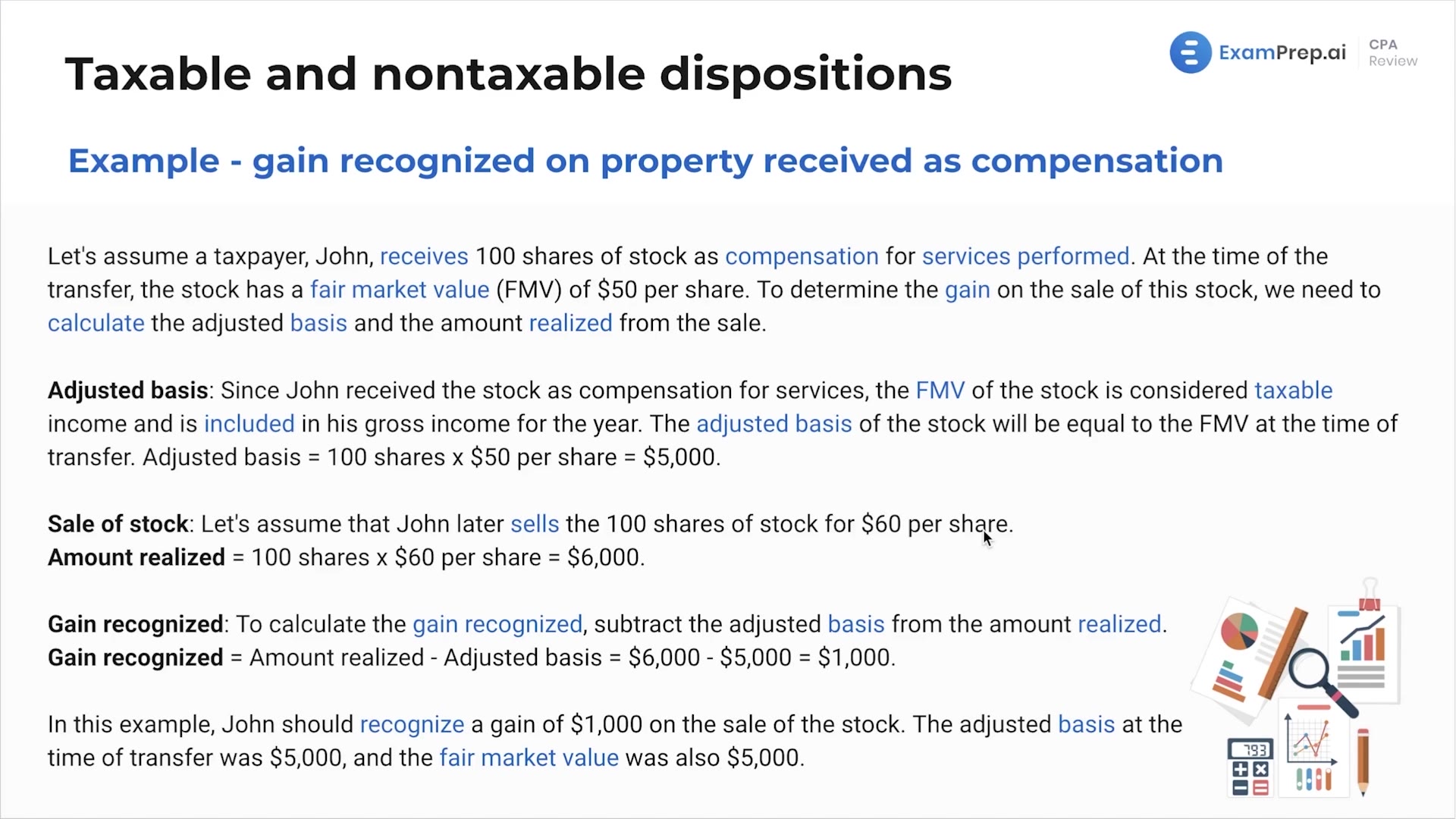 Gain Recognized on Property Received as Compensation lesson thumbnail