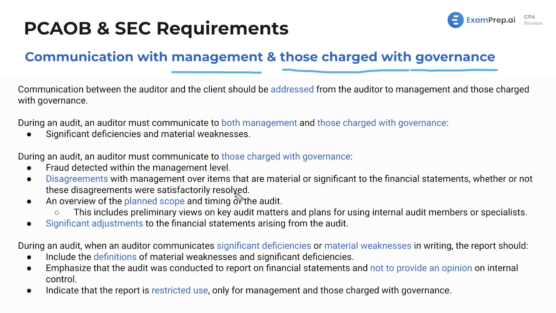 Communication with Management and Those Charged with Governance lesson thumbnail